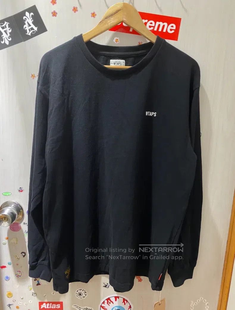 Wtaps Wtaps Double Eagle Black Gold Logo Long Sleeve T-Shirt Size US M / EU 48-50 / 2 - 4 Thumbnail