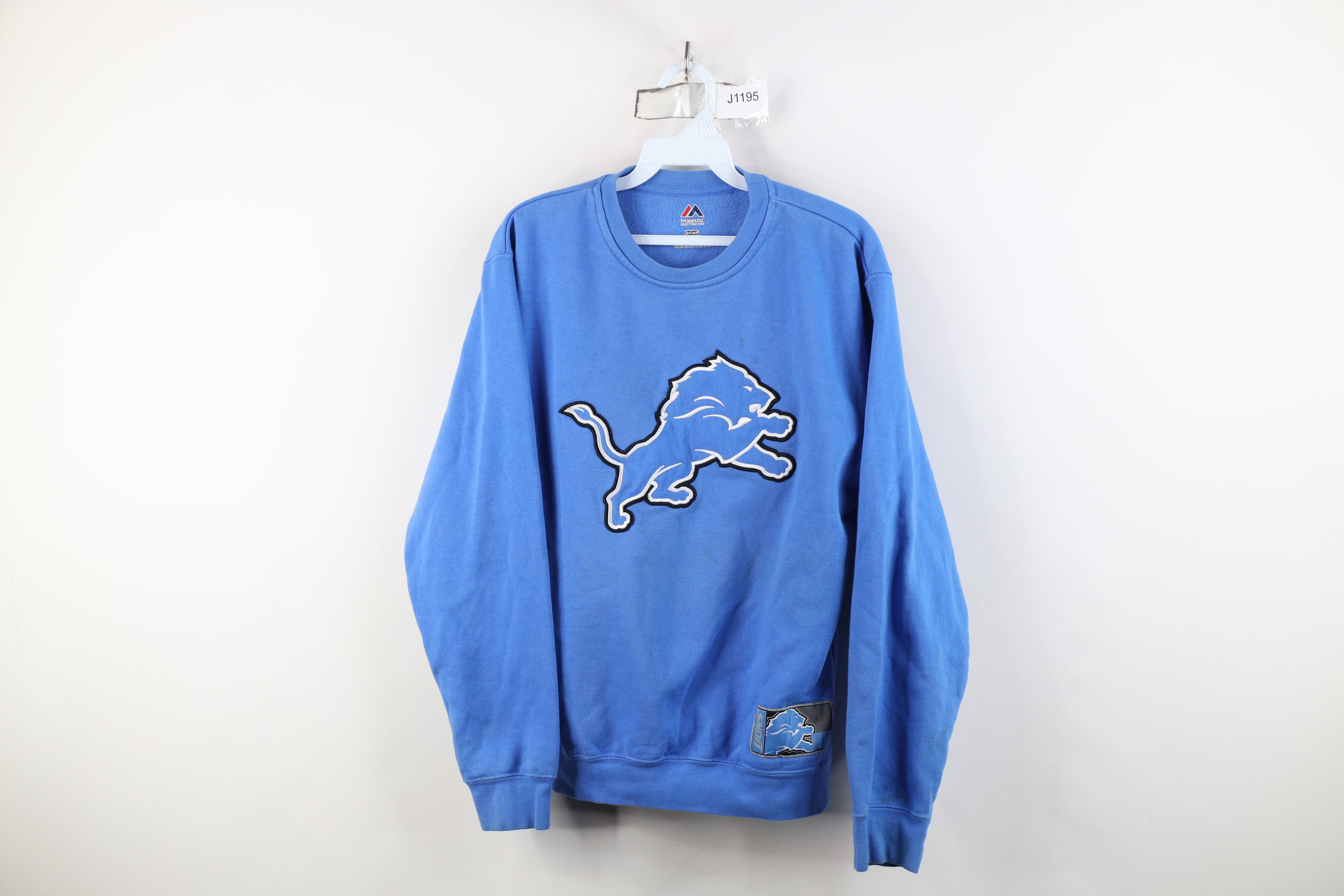 Majestic Vintage Y2K Majestic Lions Football Crewneck Sweatshirt Blue Size US S / EU 44-46 / 1 - 1 Thumbnail