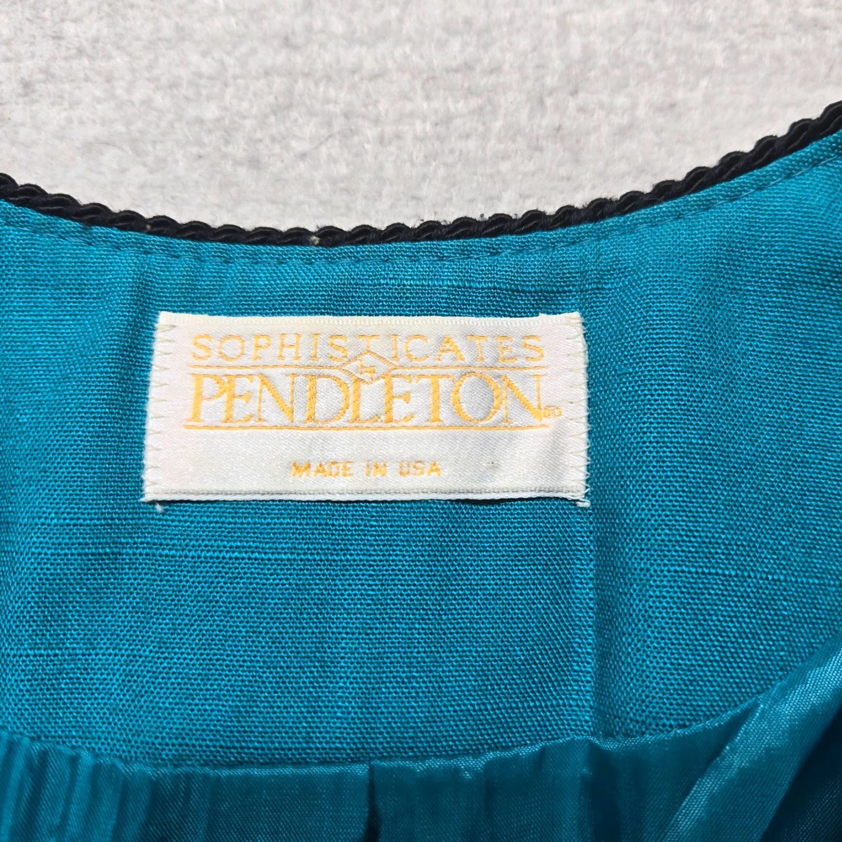 Pendleton VINTAGE Pendleton Blazer Jacket Women's M Medium Blue Wool Button Casual 90s Womens Size M / US 6-8 / IT 42-44 - 3 Thumbnail