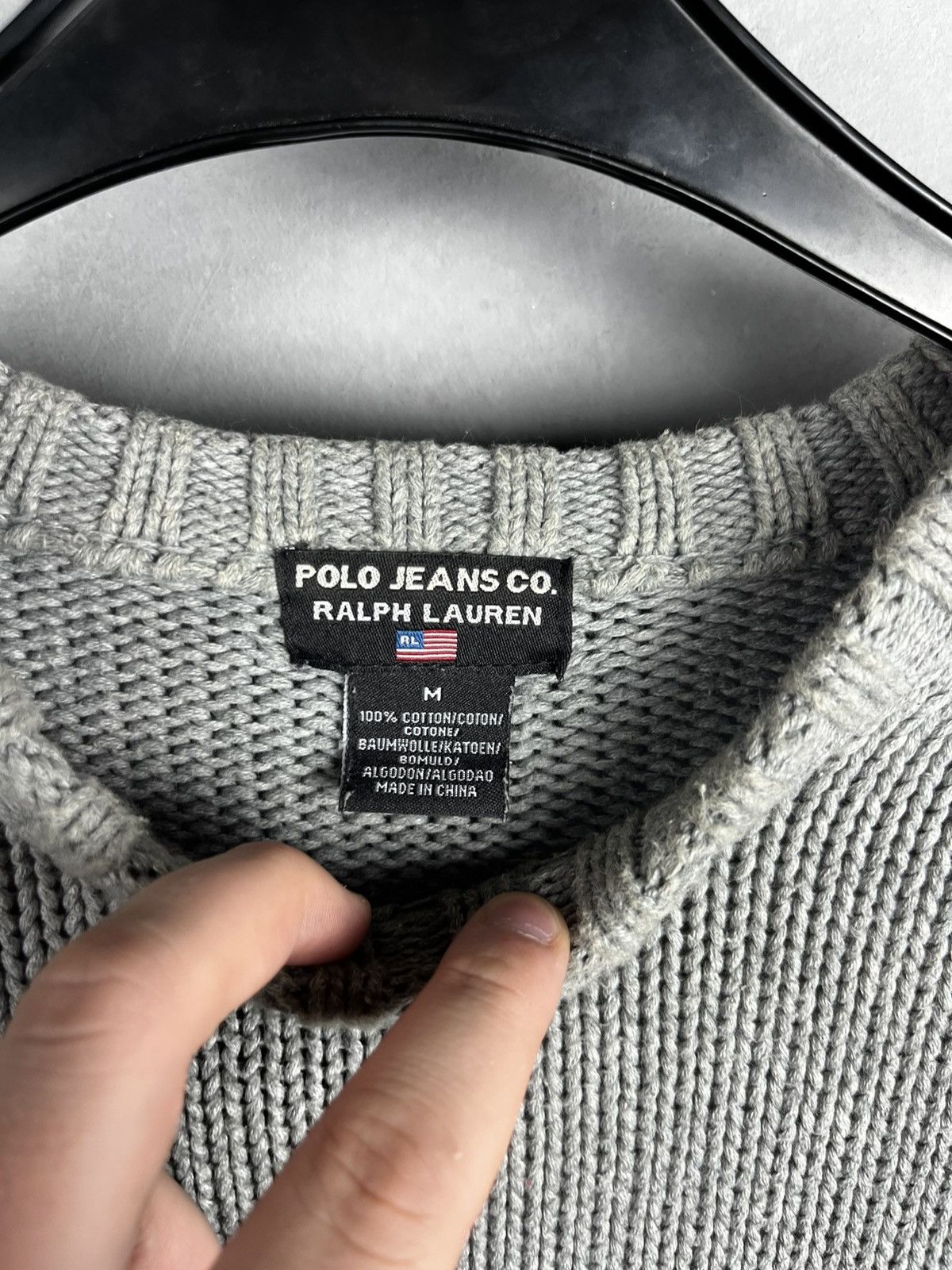 Ralph Lauren Polo Ralph Lauren big logo knit sweater vintage Size US M / EU 48-50 / 2 - 3 Thumbnail