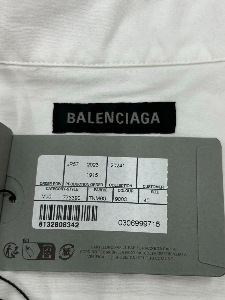 Balenciaga Balenciaga 24ss Surfer Embroidered Logo Shirt 2505-Nextarro Size US XXS / EU 40 - 4 Thumbnail