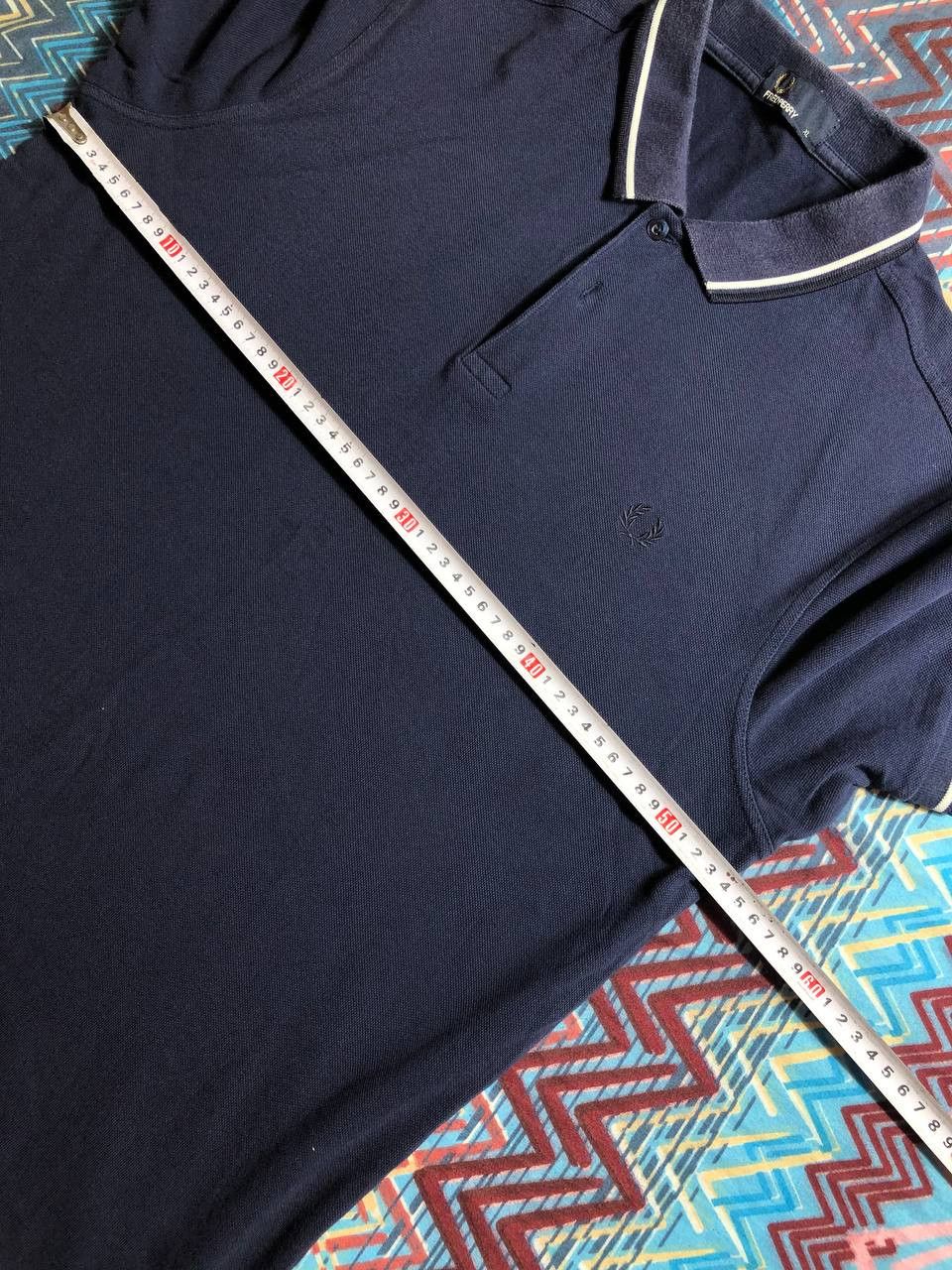 Fred Perry Streetwear T-Shirt Fred Perry blue logo polos Y2K Vintage Size US XL / EU 56 / 4 - 9 Thumbnail