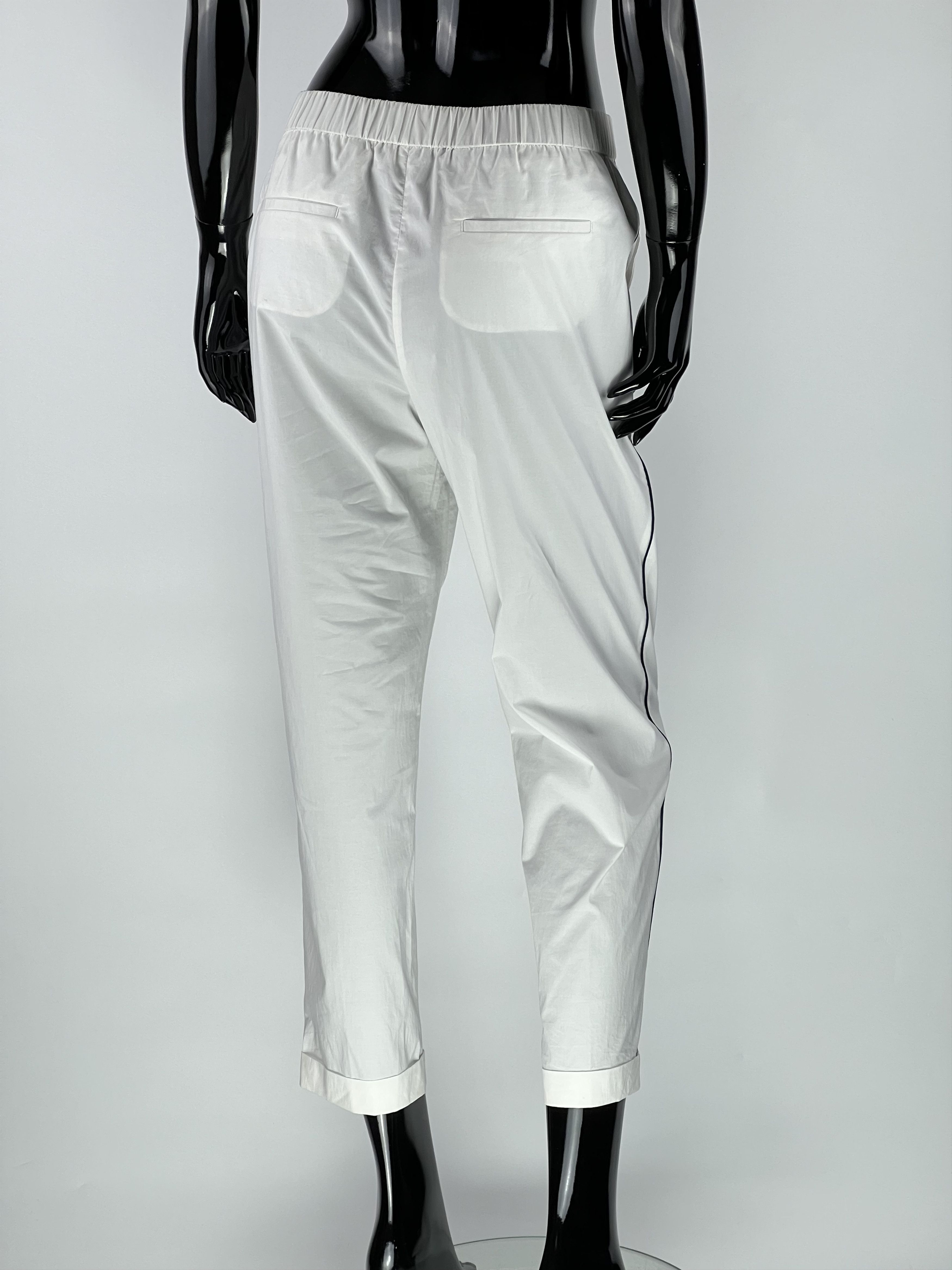 Peserico Peserico Stripes Cotton Cropped Pants Women's Size S Size 27" / US 4 / IT 40 - 3 Thumbnail