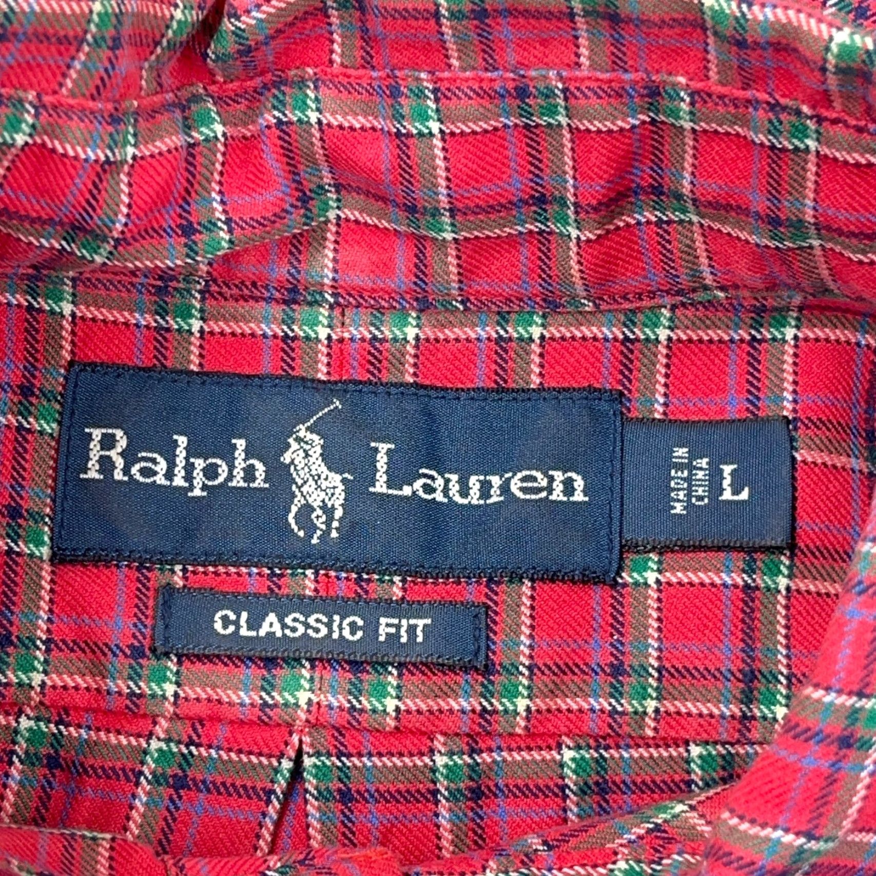 Ralph Lauren Ralph Lauren Flannel Shirt Large Red Plaid Classic Fit Button-Up Casual Mens Size US L / EU 52-54 / 3 - 3 Thumbnail