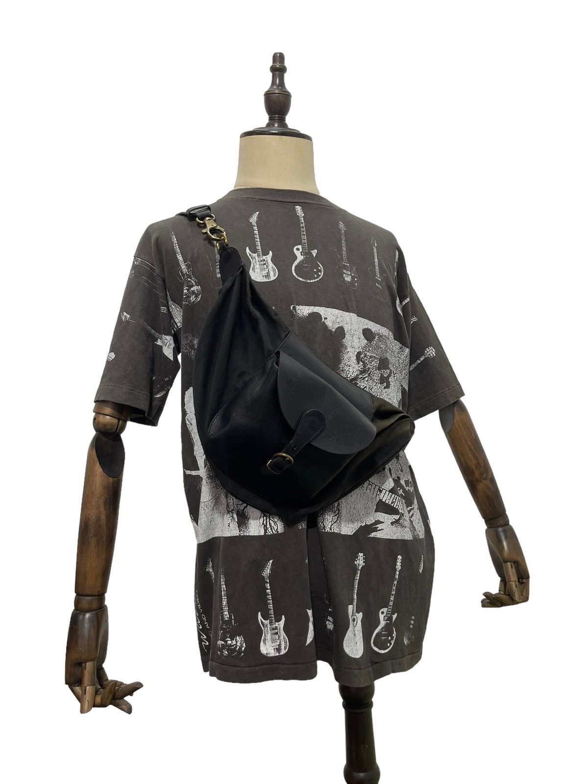 Il Bisonte Cross Body Bag IL Bisonte Sun Faded Leather/Cotton Bag 1🟩 Size ONE SIZE - 3 Thumbnail
