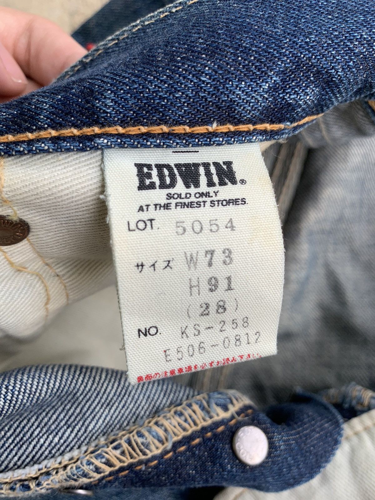Edwin × Japanese Brand Vintage Edwin 505SX Selvedge distressed denim Size US 28 / EU 44 - 14 Thumbnail