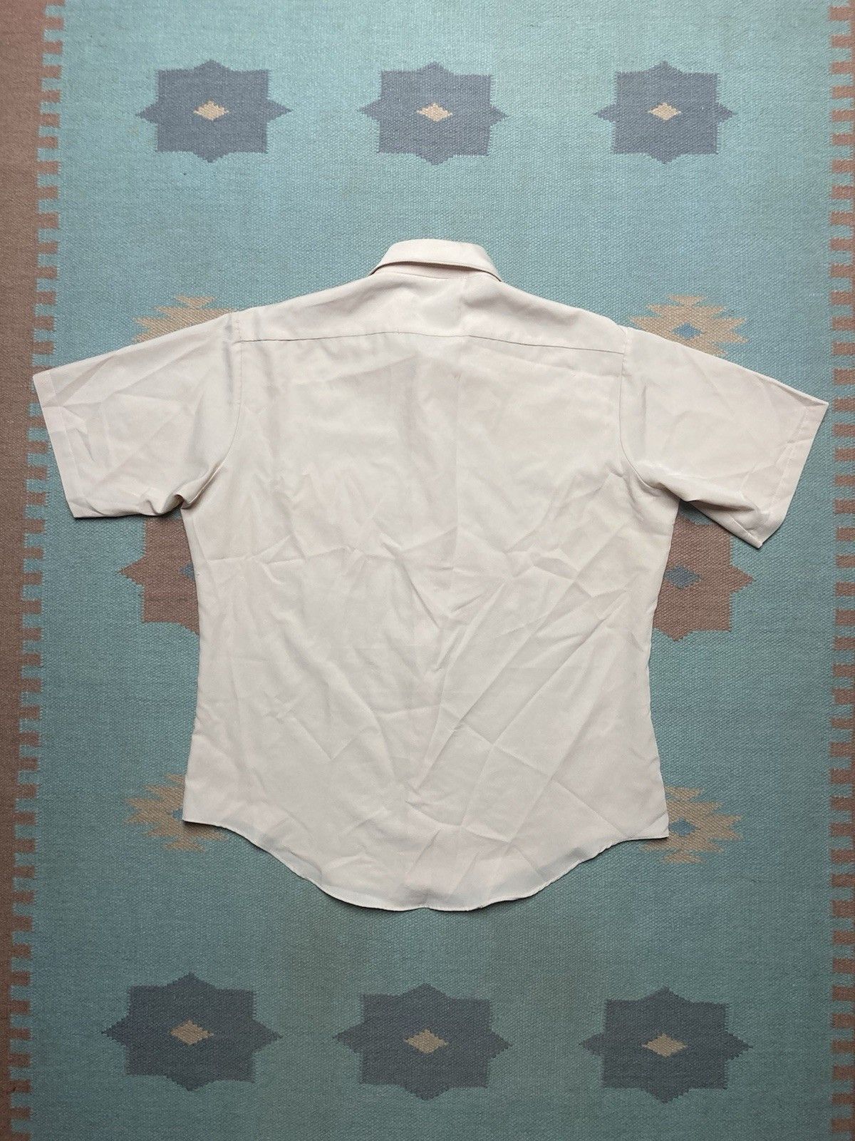 Vintage Vtg 70s polo shirt campus soft polyester dagger collar large Size US L / EU 52-54 / 3 - 5 Thumbnail