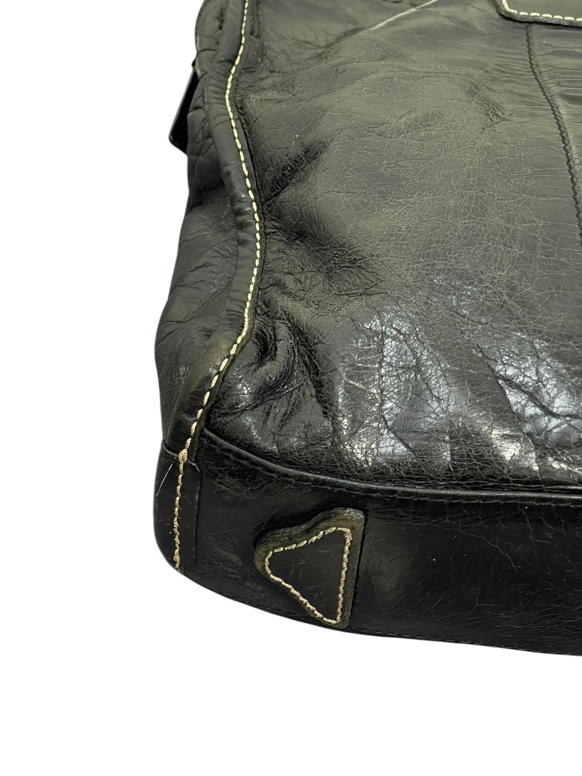 Genuine Leather Full Leather Patina F. Clio Italy Brief Bag 1🟩7 Size ONE SIZE - 4 Thumbnail