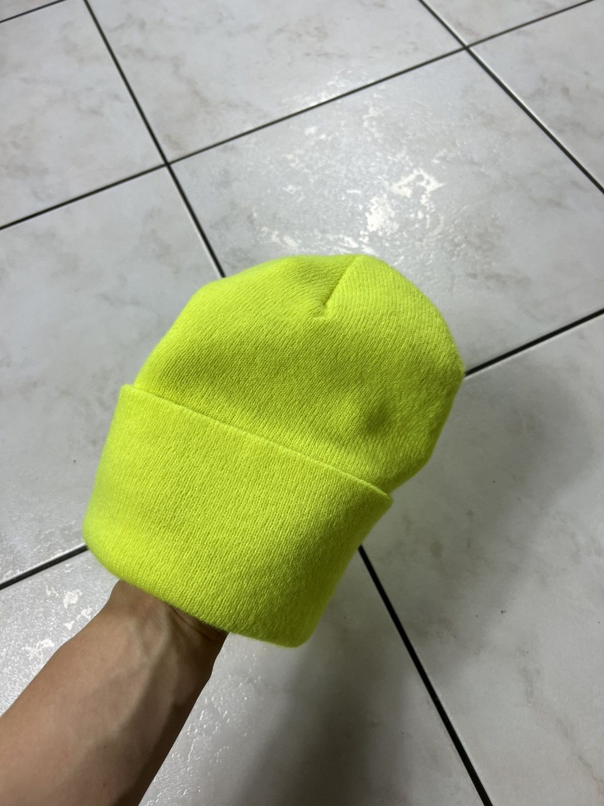 Carhartt Vintage Carhartt acrylic watch hat beanie glaring neon yelow Size ONE SIZE - 8 Thumbnail
