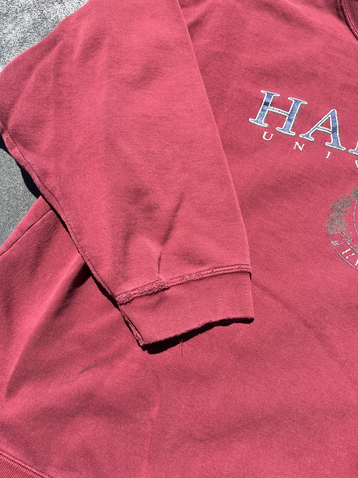 VINTAGE HARVARD CRIMSON CREWNECK SWEATSHIRT 90s IVY LEAGUE
