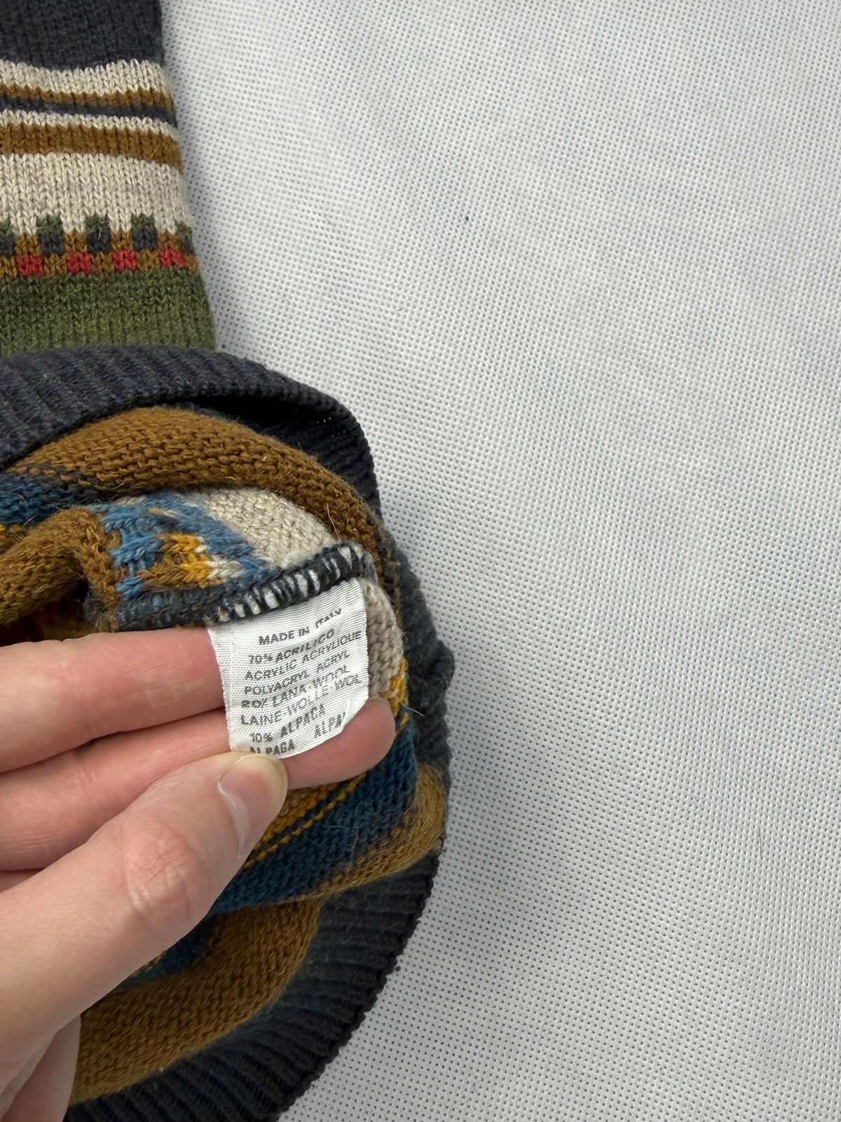 Lacoste Unique Lacoste Small Logo Pattern Sweater, Alpaca Wool Size US XL / EU 56 / 4 - 6 Thumbnail