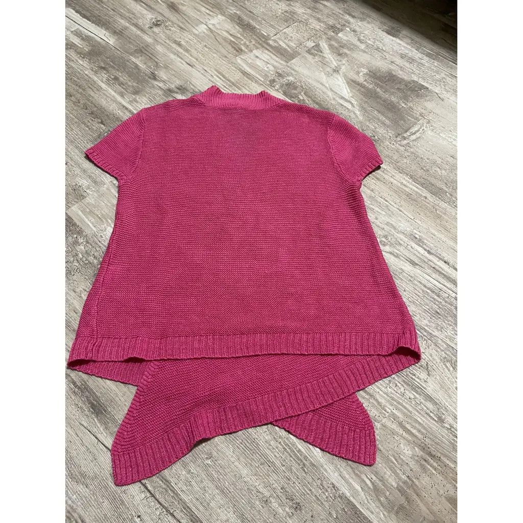 Eileen Fisher Eileen Fisher Pink Linen Wrap Top (XS) Size XS / US 0-2 / IT 36-38 - 2 Thumbnail