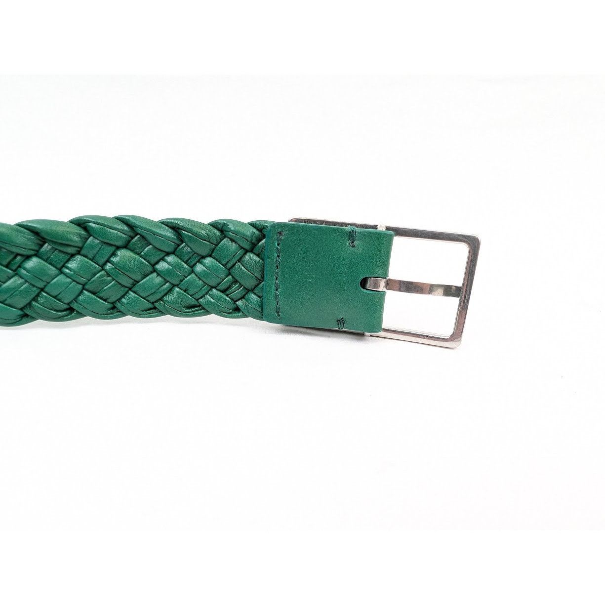 Bottega Veneta o1rshd1 Size: S / Intreccio Paper Belt in Racing Green Size ONE SIZE - 5 Thumbnail