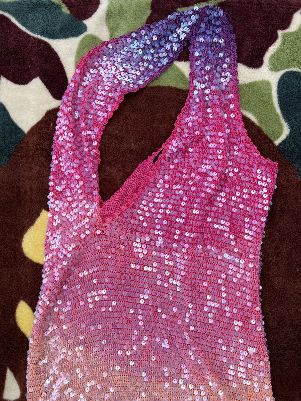Retrofete Retrofete Candice Sequin Crochet Dress Size M / US 6-8 / IT 42-44 - 3 Thumbnail