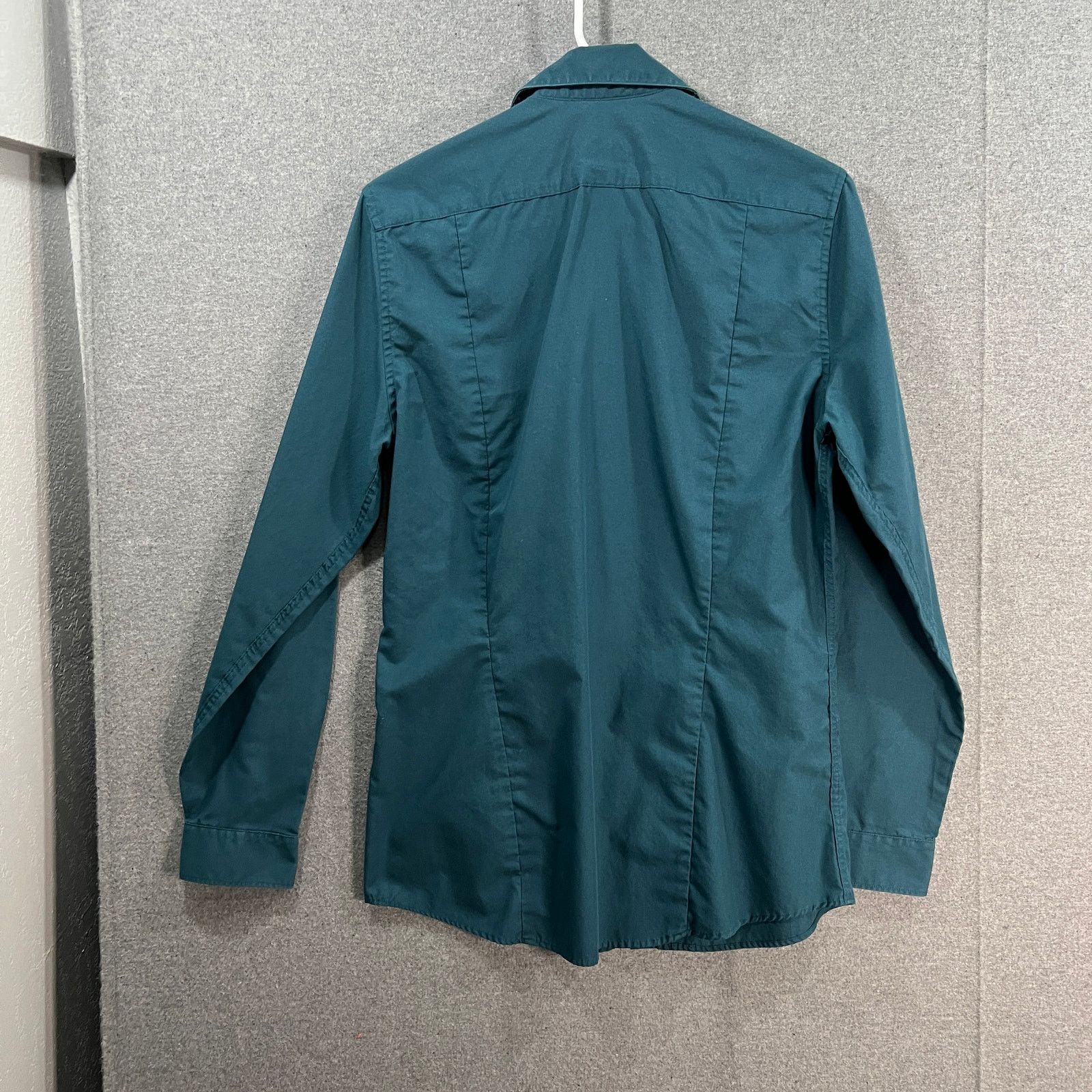 H&M H&M Men's Long-sleeve Button-up Shirt Green Size Small Size US S / EU 44-46 / 1 - 2 Thumbnail