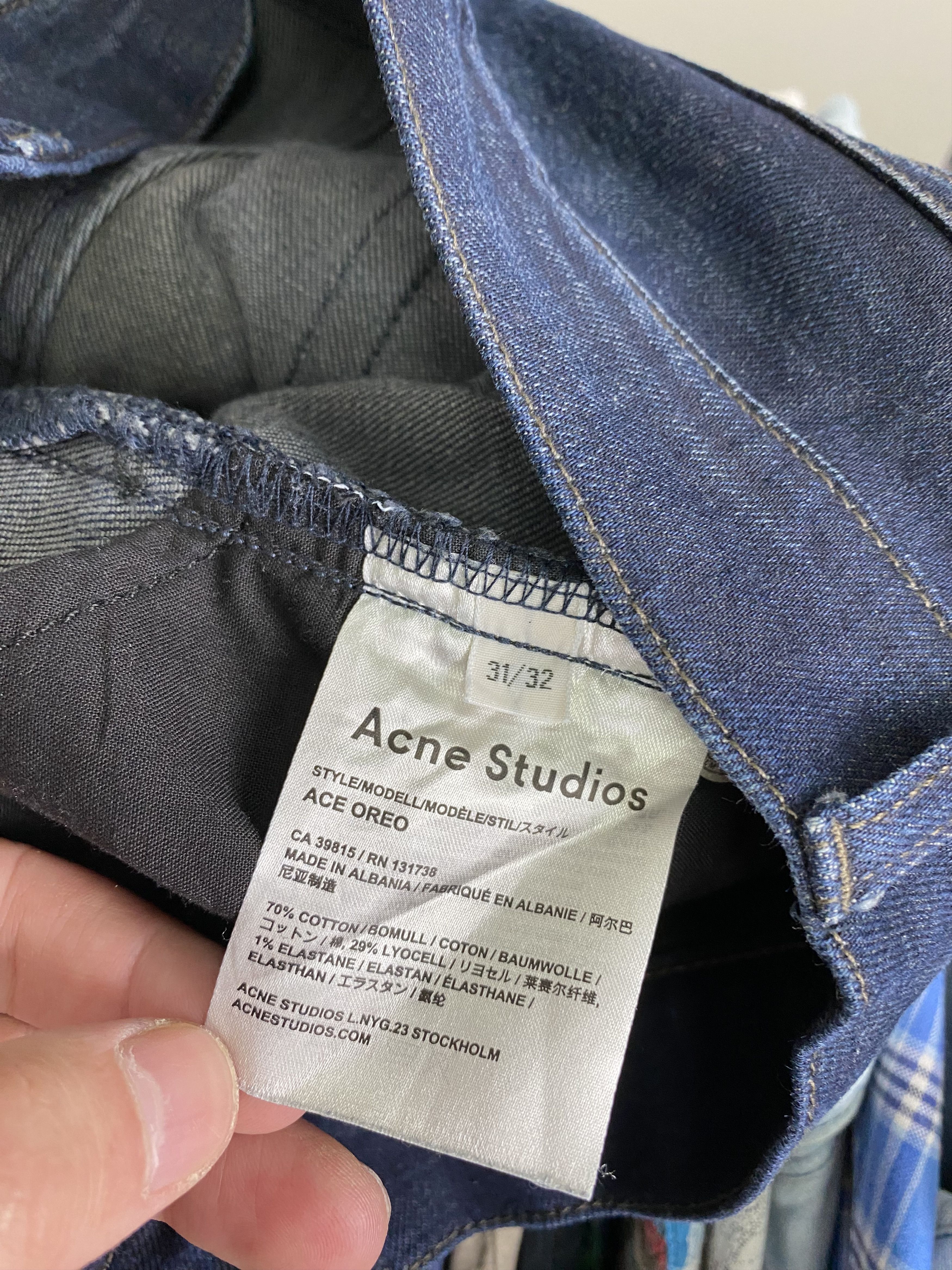 Acne Studios Acne Studio Ace Oreo Denim Jeans W31 L32 Size US 31 - 8 Thumbnail