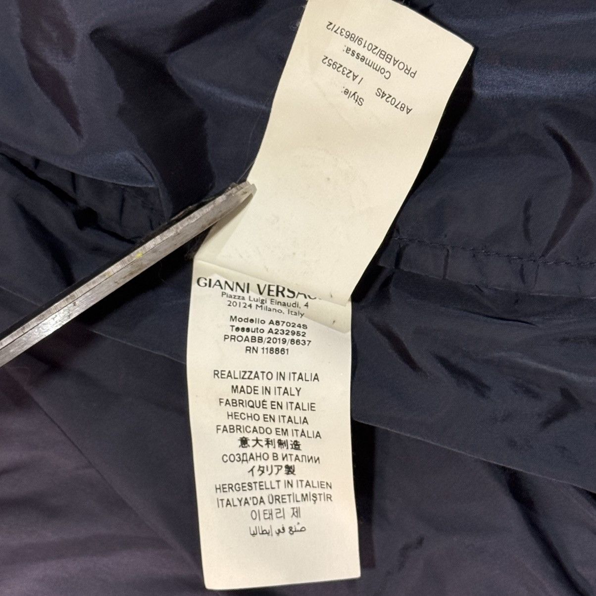 Versace Versace Nylon Hooded Jacket Size US M / EU 48-50 / 2 - 9 Thumbnail