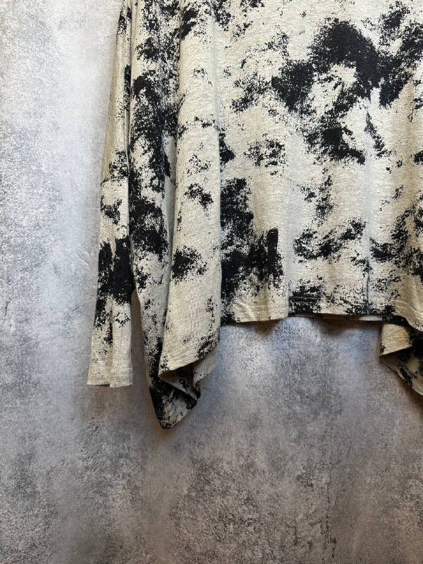 Designer Mama B Kira LS Linen Printed Jersey Jumper Made in Italy Size M / US 6-8 / IT 42-44 - 7 Thumbnail