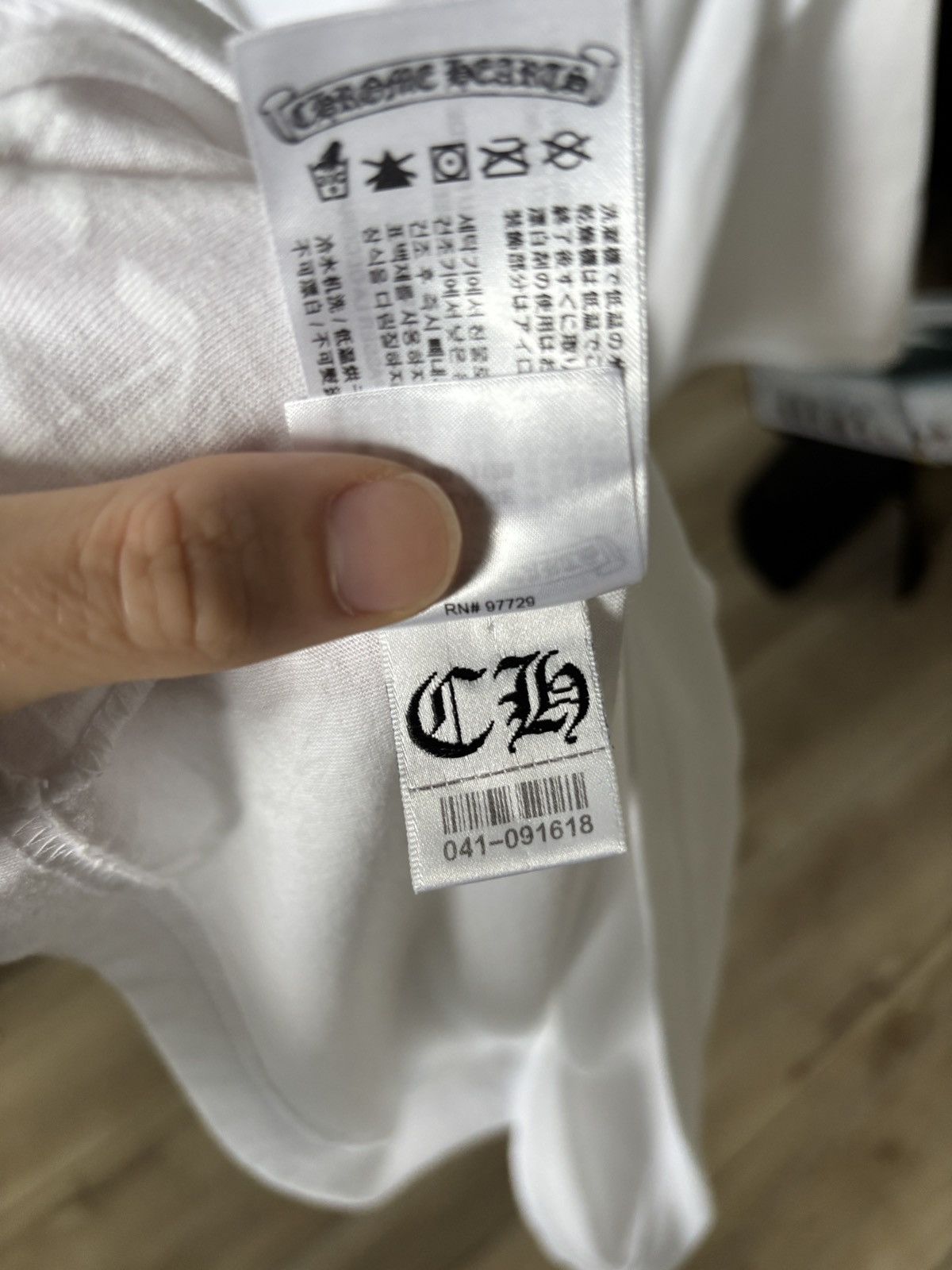 Chrome Hearts BRAND NEW | RECEIPT | BARTH BLUE NECK LOGO TEE Size US XL / EU 56 / 4 - 9 Thumbnail