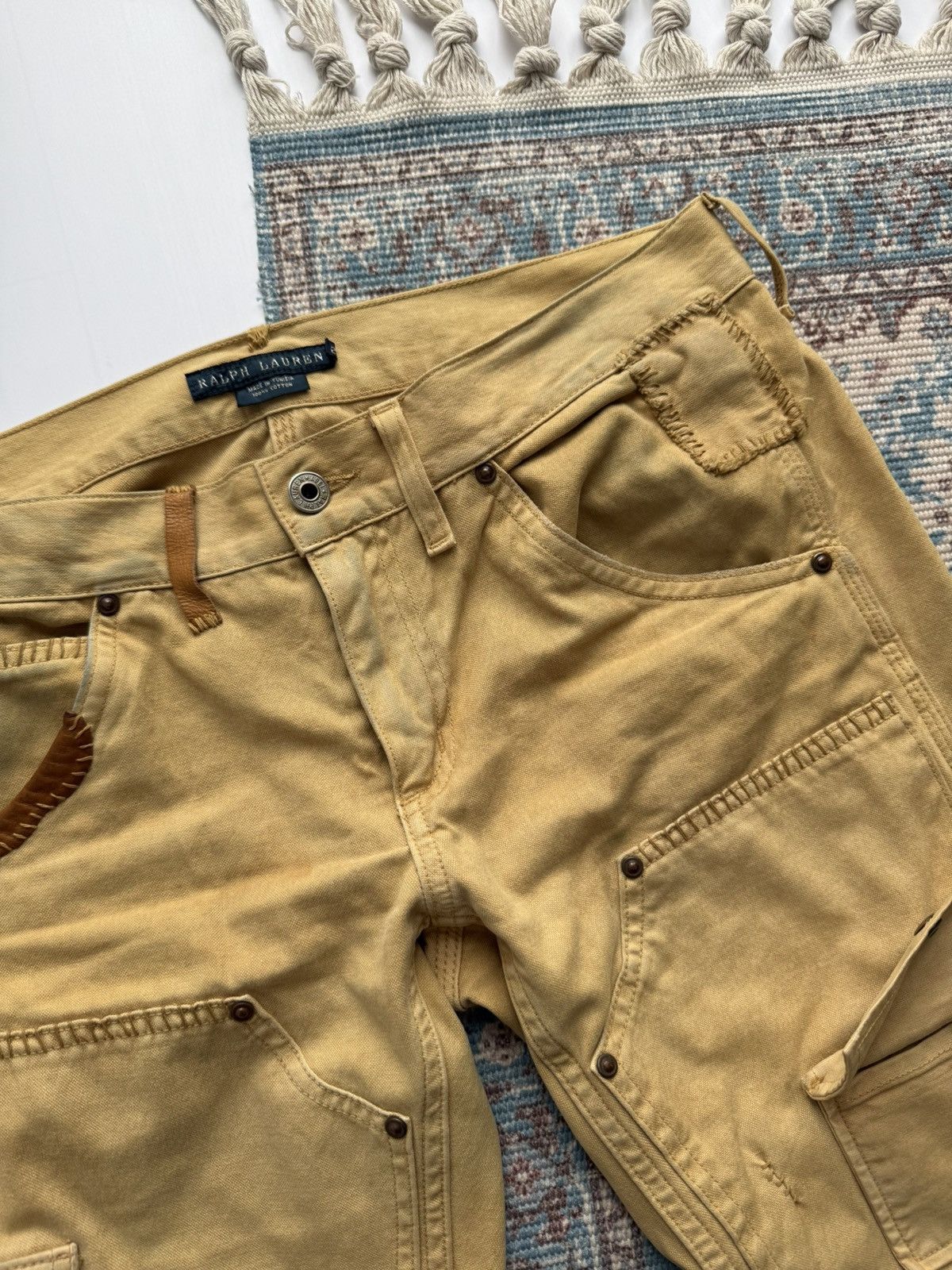 Ralph Lauren Archive 90s Ralph Lauren Canoeing Athletic Multipocket Pants Size US 29 - 12 Thumbnail