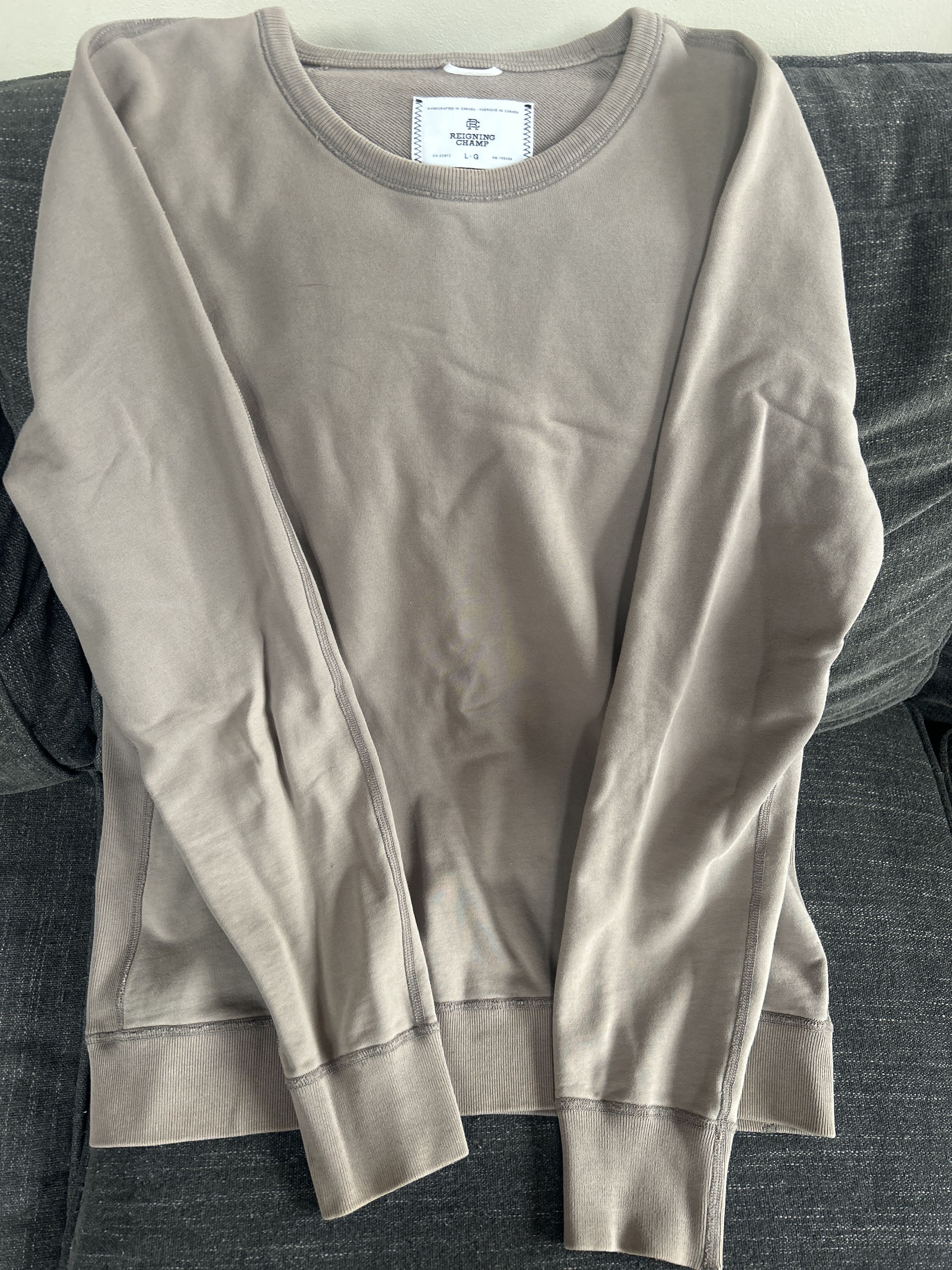 Reigning Champ Reigning Champ Midweight Terry Standard Crewneck Men's Size US L / EU 52-54 / 3 - 1 Thumbnail