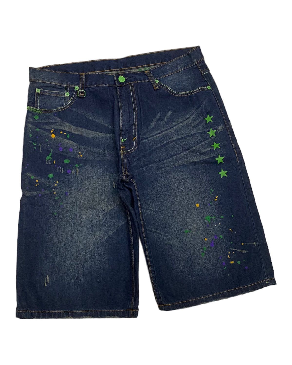 Fragment Design × Levi's RARE🔥LEVIS X FRAGMENT DESIGN PAINTER DENIM SHORT Size US 26 / EU 42 - 8 Thumbnail