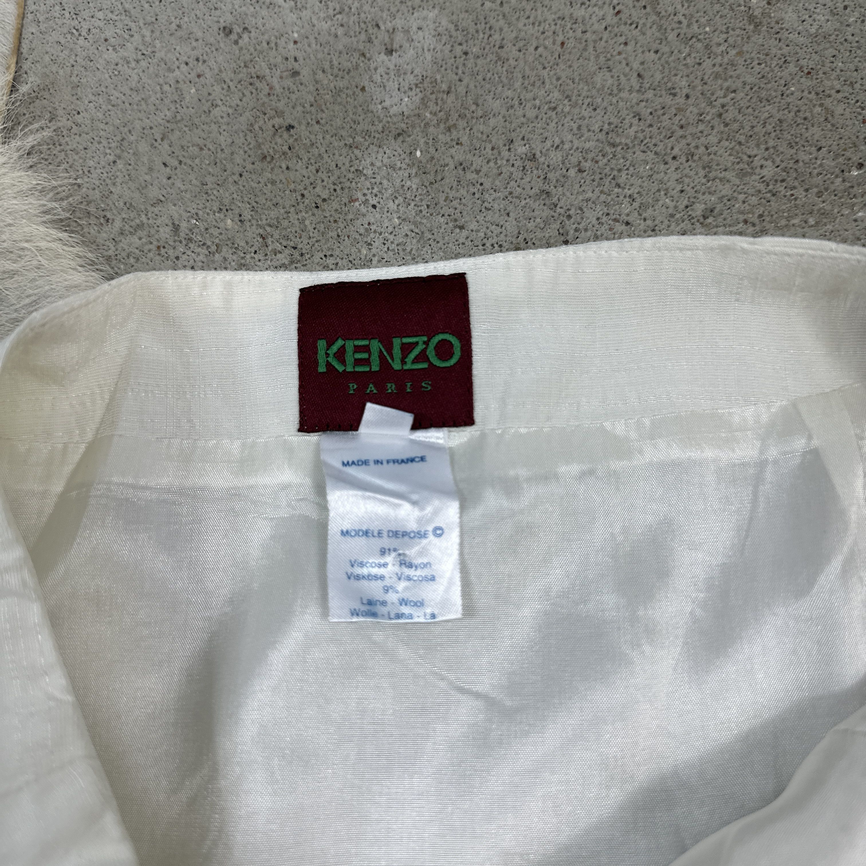 Kenzo × Vintage Vintage Y2K Silk Preppy Old Money Kenzo Skirt Size 25" / US 0 / IT 36 - 6 Thumbnail