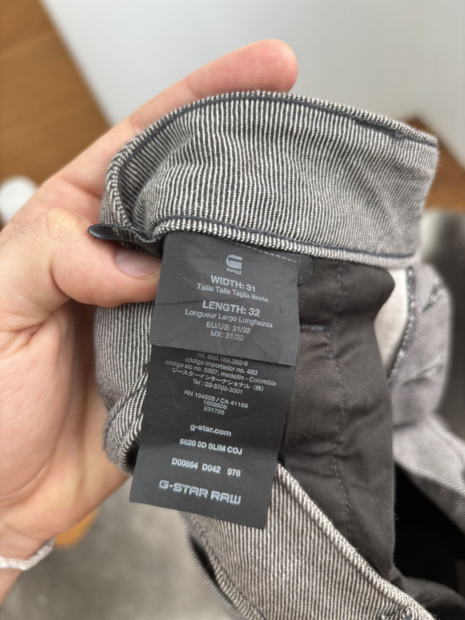 G-Star G-Star RAW 5620 3D Slim Fit Moto Pants - Gray 31 X 32 Size US 31 - 11 Thumbnail