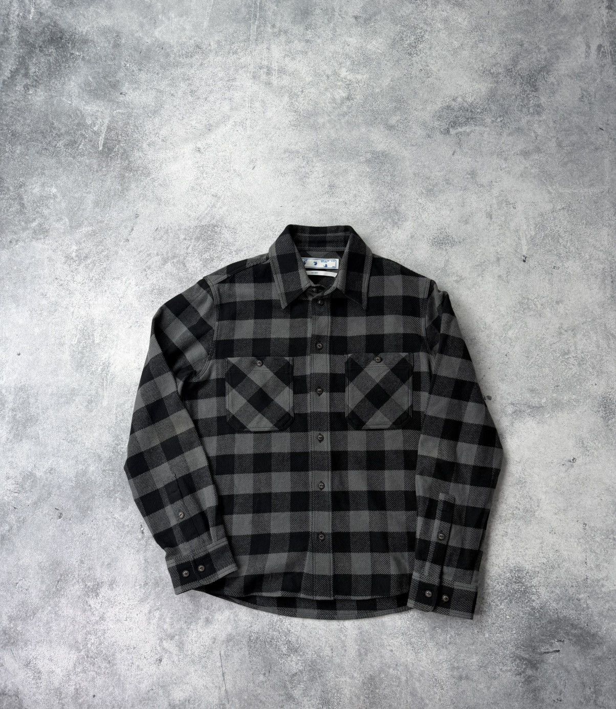 Off-White Off-white arrow flannel shirt grey Size US S / EU 44-46 / 1 - 2 Thumbnail