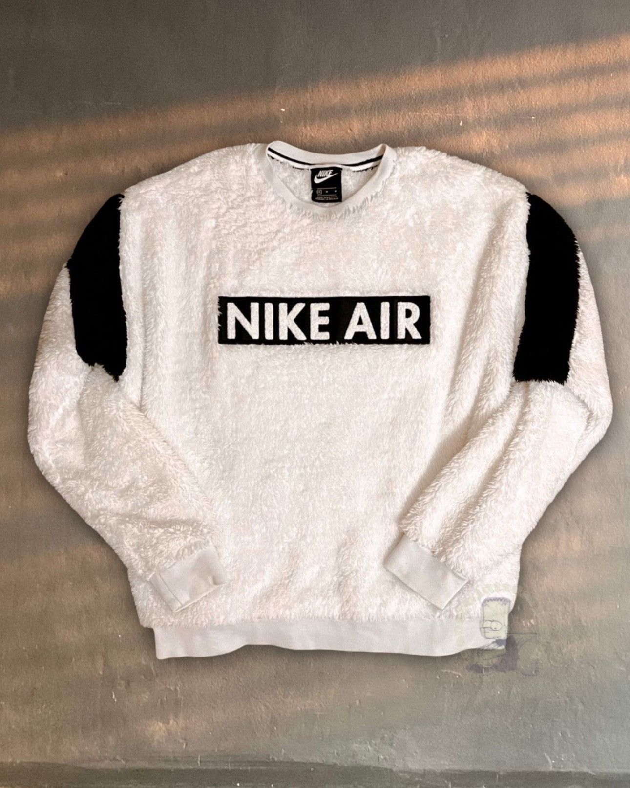 Nike Streetwear Vintage NIKE AIR sherpa crewneck pullover fuzzy sweatshirt sweater Grailed