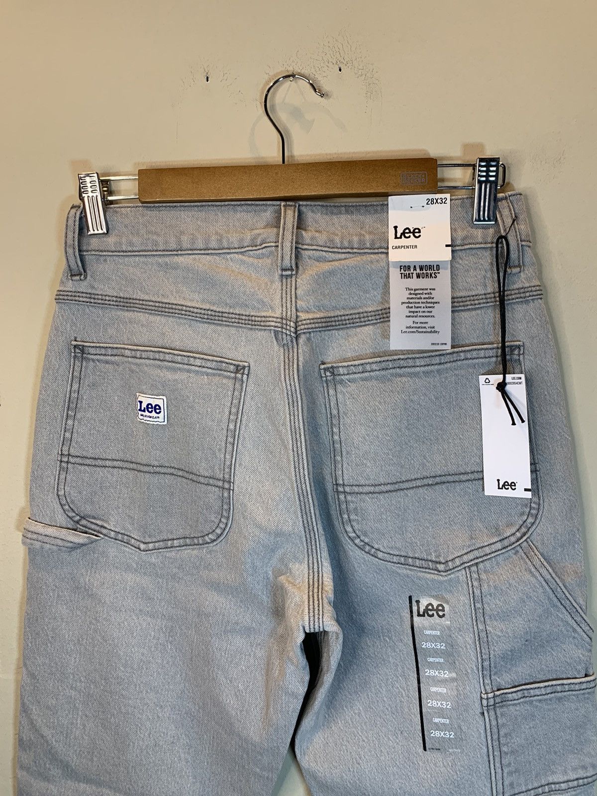 Lee *RARE* New Lee Double-Knee 2-Tone Carpenter Denim Jeans Size US 28 / EU 44 - 4 Thumbnail