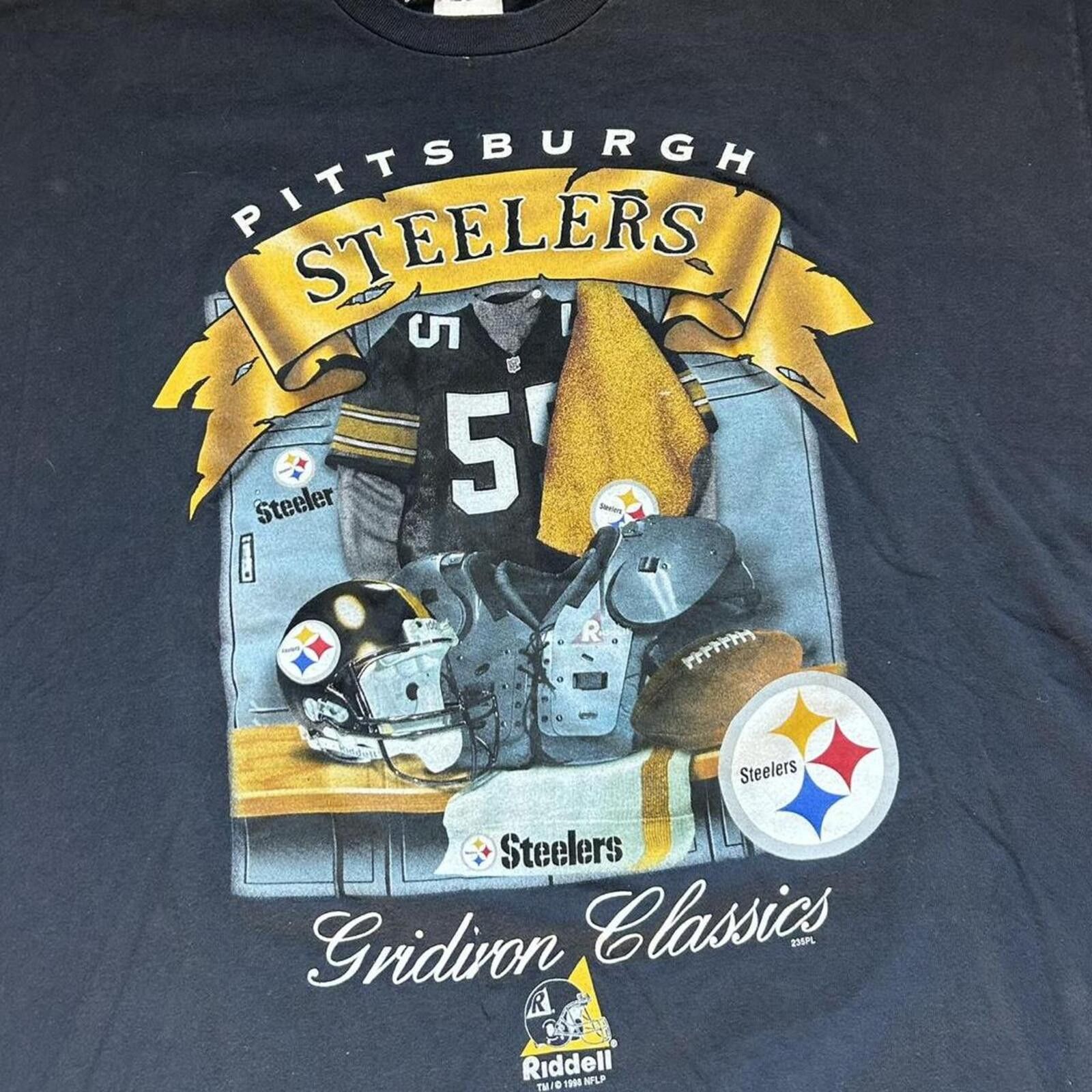 NFL Vintage 1998 Pittsburgh Steelers vintage NFL t shirt XL Size US XL / EU 56 / 4 - 2 Thumbnail