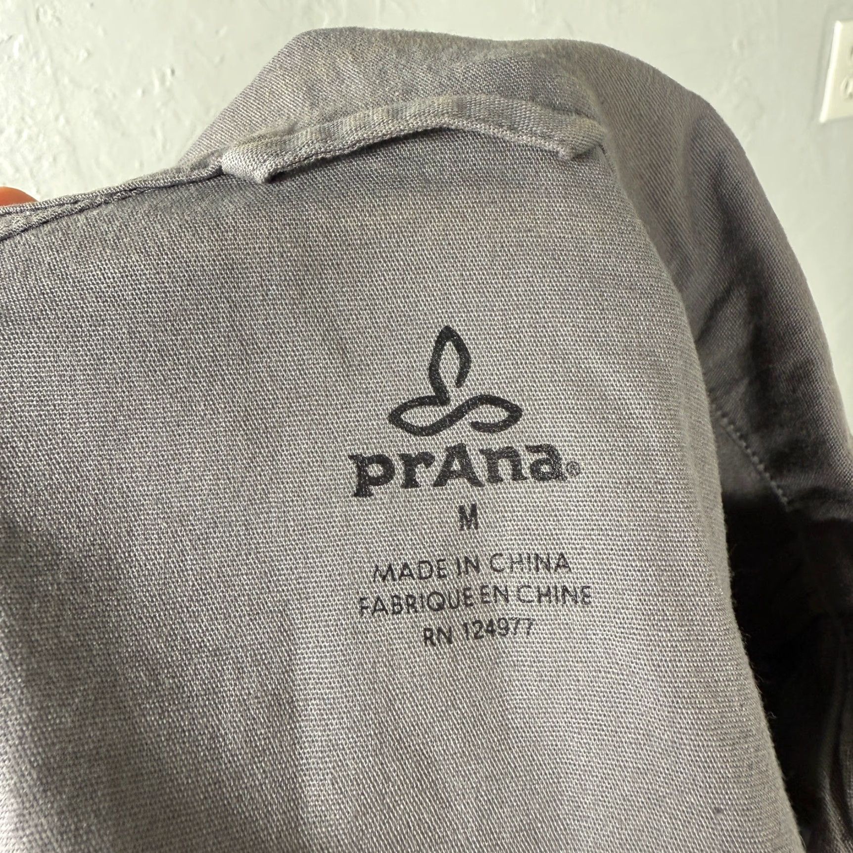 Prana Prana Mayve Women's Jacket Coat Medium Short Cotton Zip Logo Solid Long Sleeve Casual Winter Fall Spring Size M / US 6-8 / IT 42-44 - 5 Thumbnail