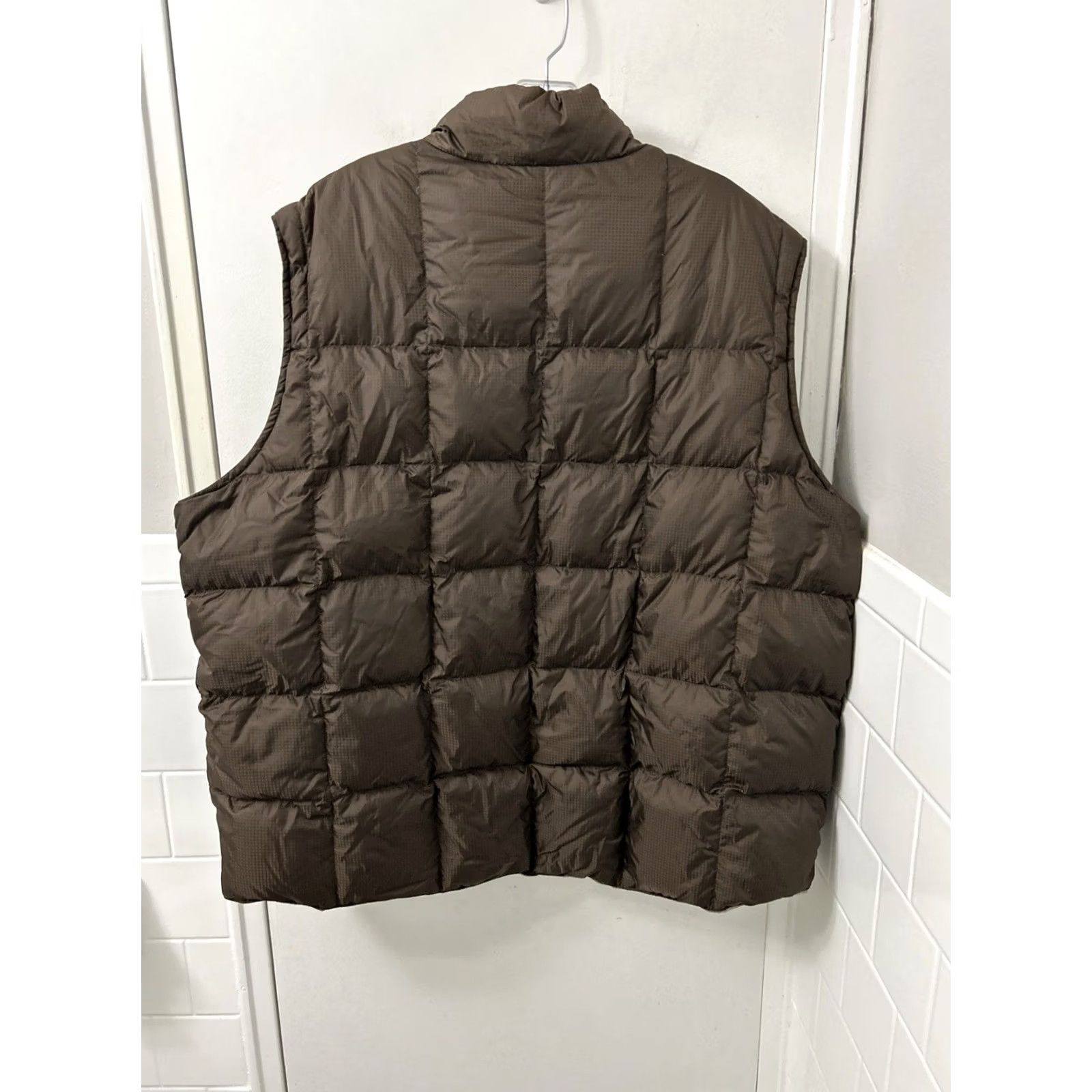 Lands' End Lands' End Vest Mens 2XL Down Puffer Full Zip Quilted Stand-Up Collar Brown Ripstop Jacket/Coat Size US XXL / EU 58 / 5 - 7 Thumbnail
