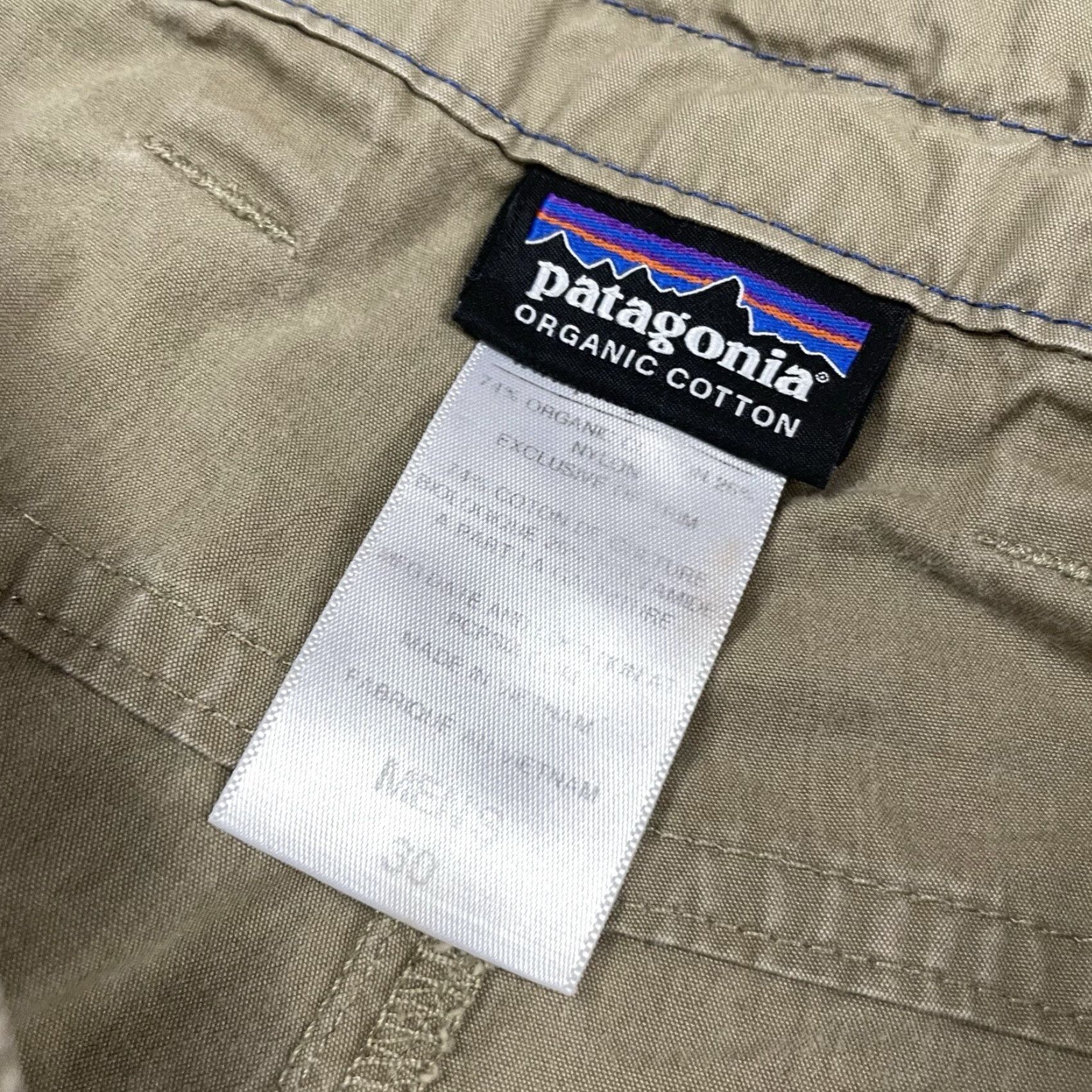 Patagonia Patagonia Pants Men's 30 Beige Organic Cotton Nylon Outdoor Hiking Distressed Carpenter Size US 30 / EU 46 - 5 Thumbnail