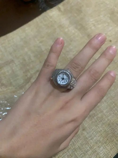 Other Mini Elastic Strap Watch Adjustable Ring Size ONE SIZE - 2 Thumbnail