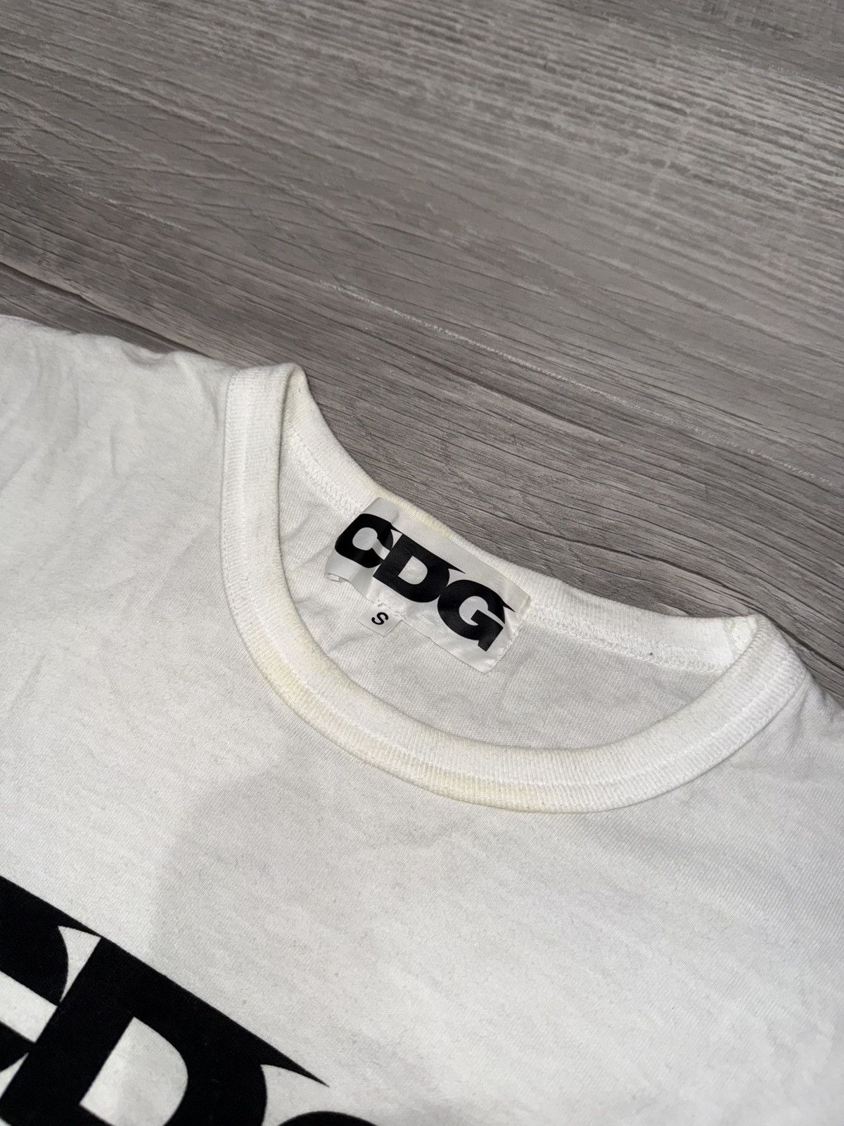 Comme des Garcons Comme des Garçons CDG Logo Tee – White/Black Size US S / EU 44-46 / 1 - 2 Thumbnail