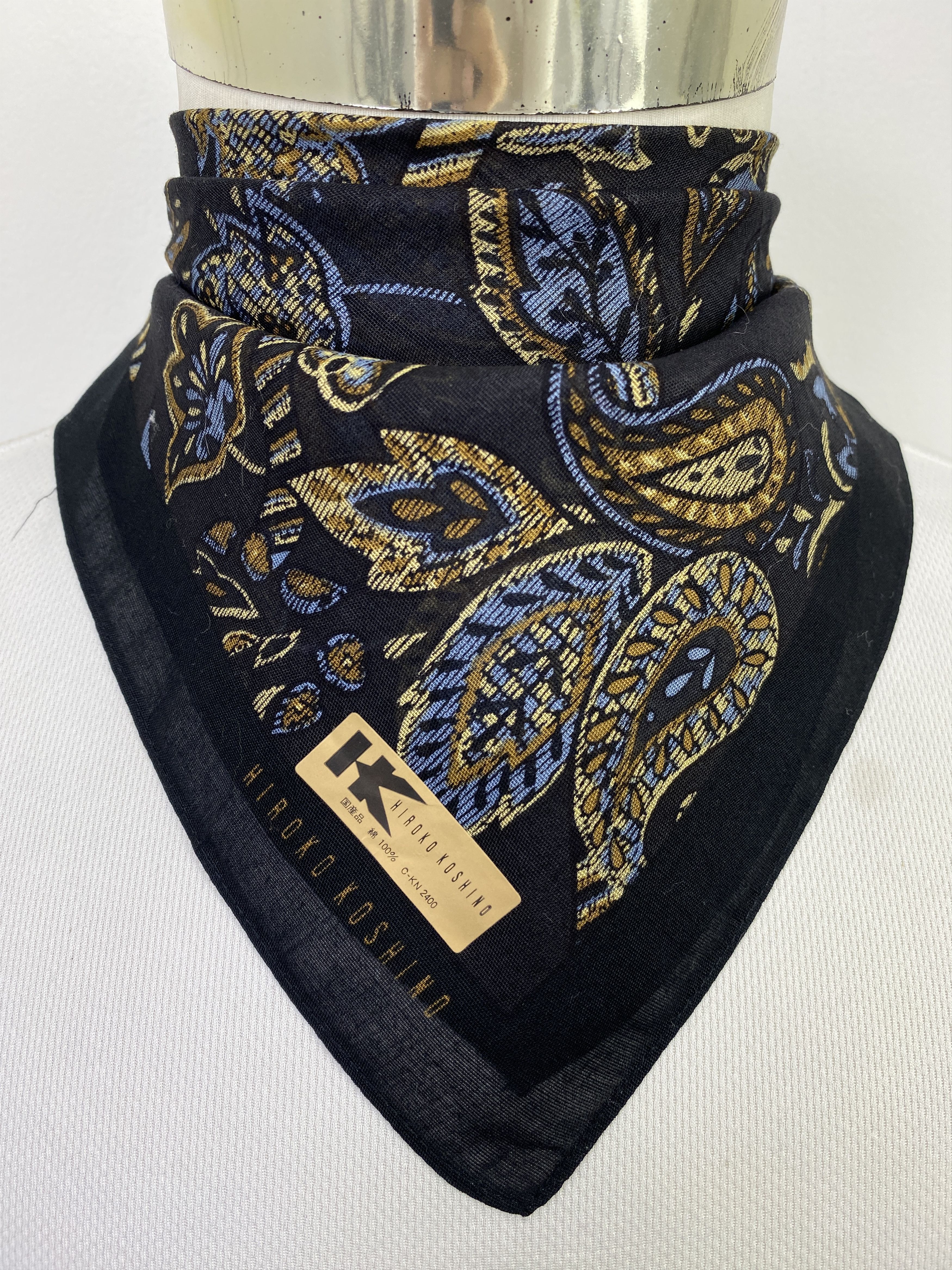 Hiroko Koshino Homme Hiroko Koshino Handkerchief / Neckerchief KT0188 Size ONE SIZE - 2 Thumbnail