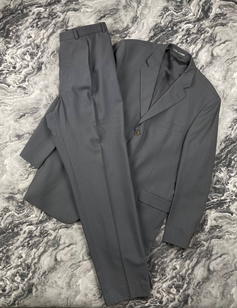 Balmain Balmain Wool Classic Suit Blazer And Pants Men Size 44L Gray Size 44L - 1 Thumbnail