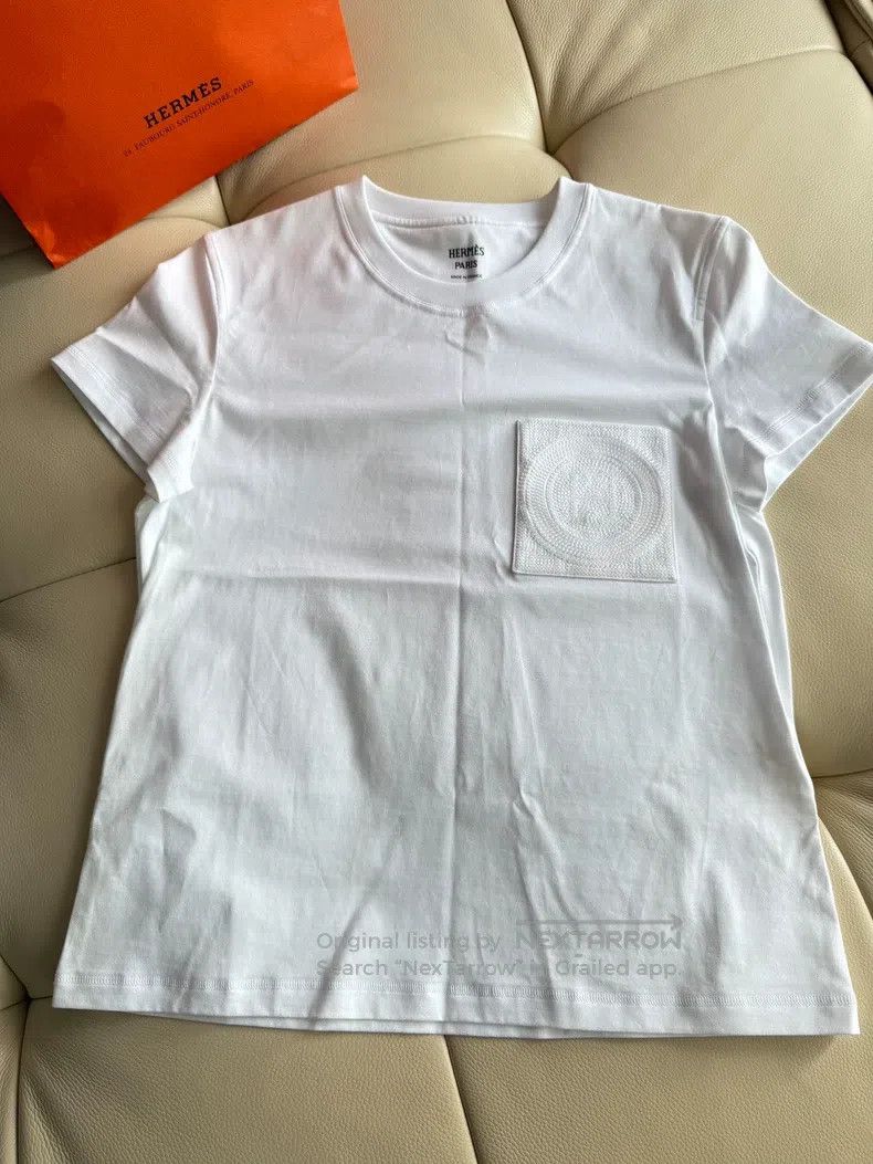 Hermes Hermes Short-Sleeve Women's T-Shirt Size XS / US 0-2 / IT 36-38 - 2 Thumbnail