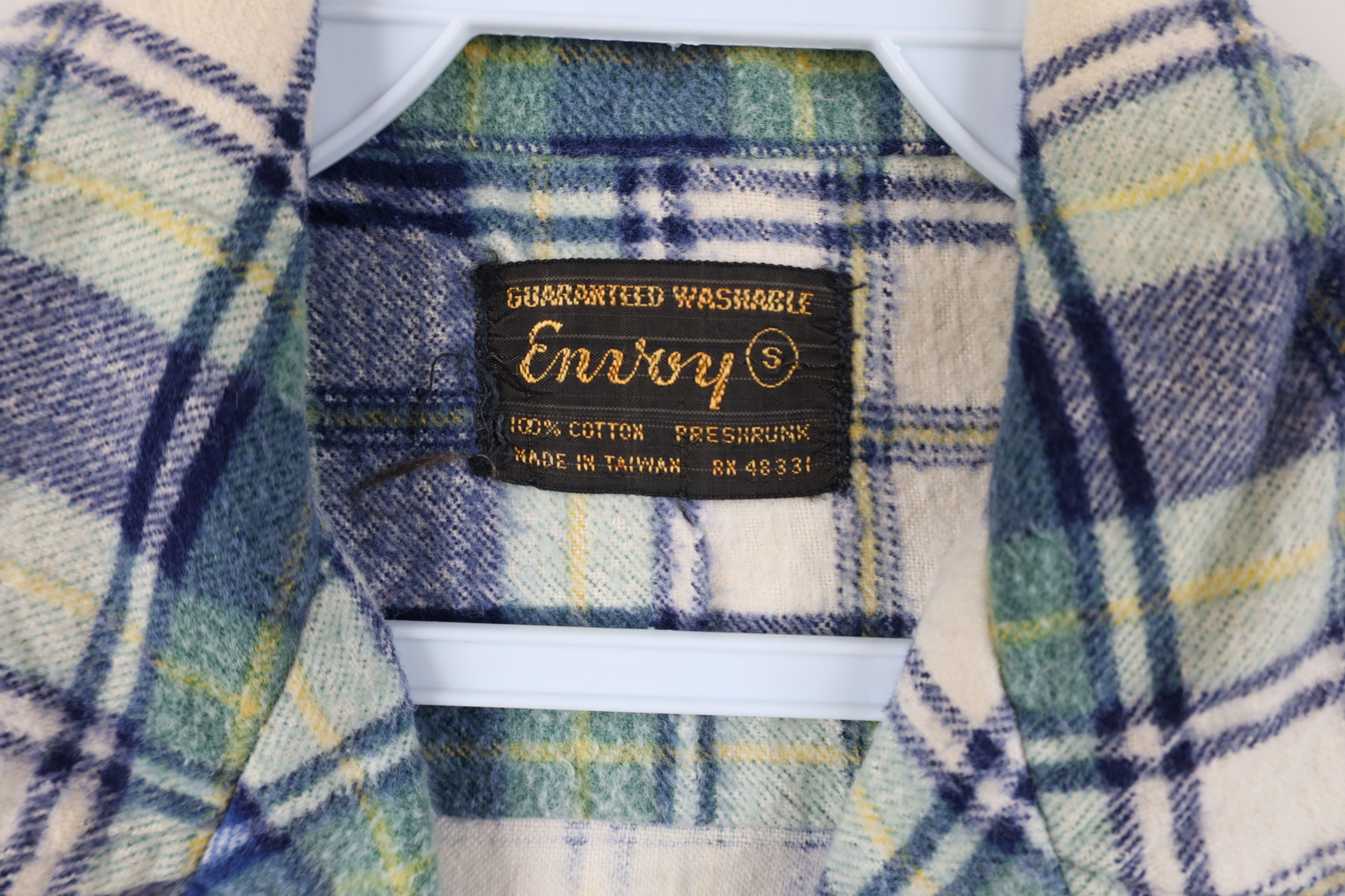 Vintage Vintage 70s Streetwear Flannel Collared Button Shirt Plaid Size US S / EU 44-46 / 1 - 10 Thumbnail