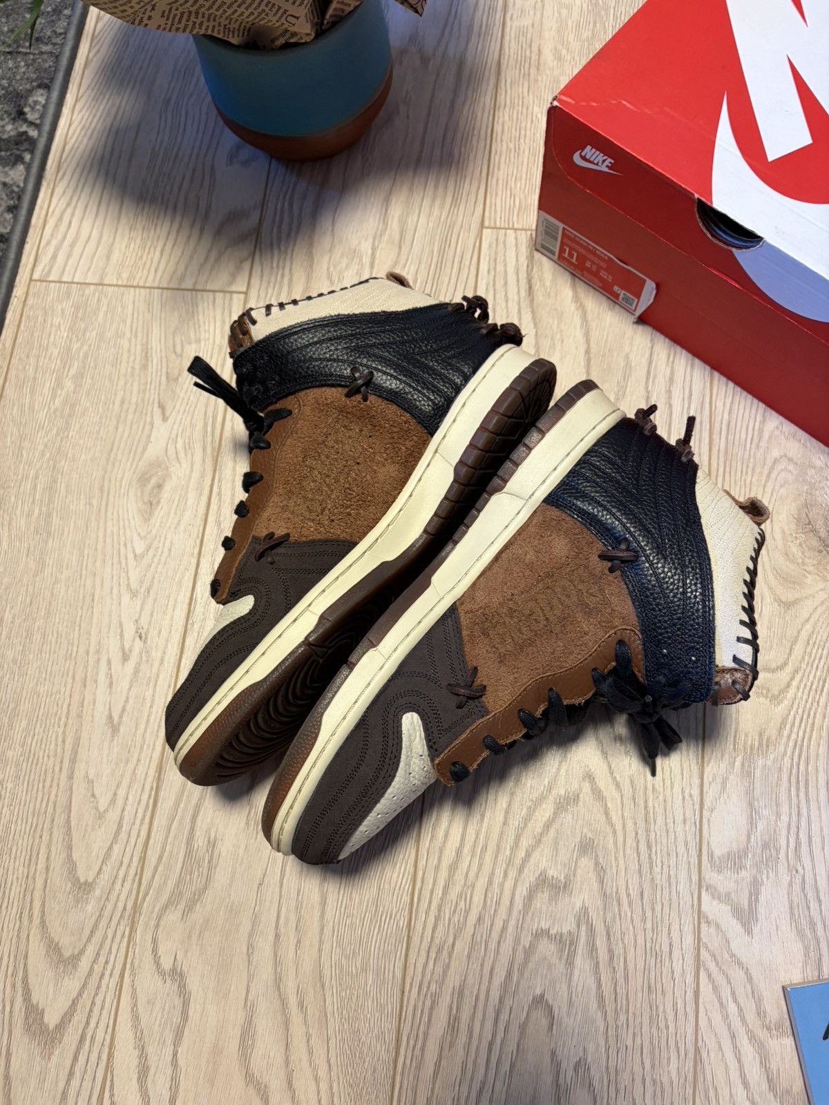 Bodega × Nike Nike Dunk High x Bodega Legend - Fauna Brown 11 / 45 Size US 11 / EU 44 - 8 Thumbnail