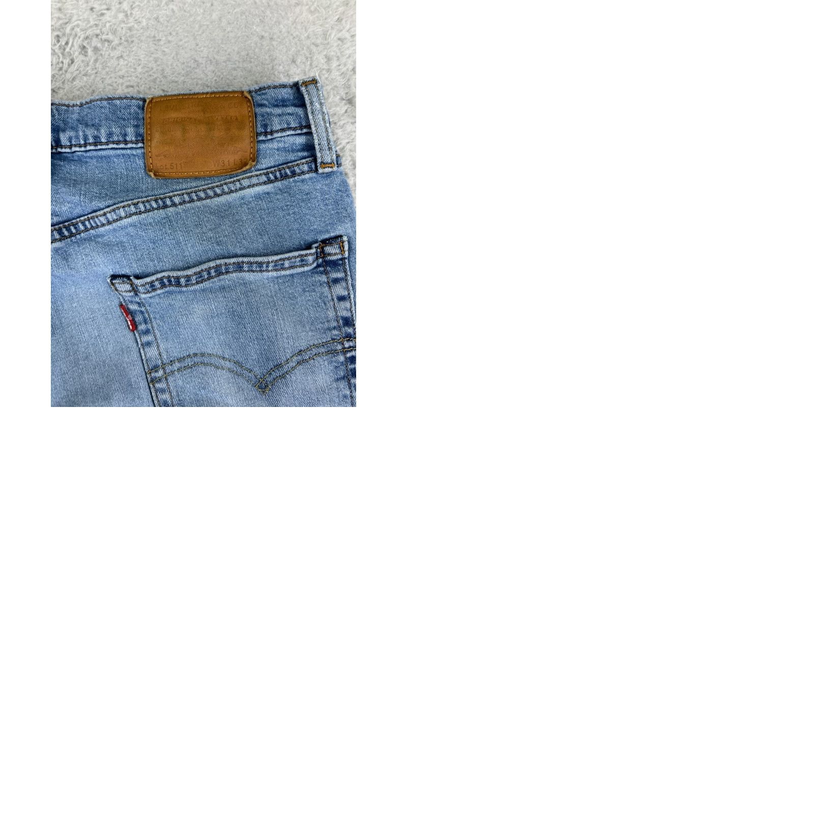 Levi's VINTAGE Levi's Jeans 511 28x31 Blue Denim Slim 5-Pocket Mens Regular Cotton Blend Premium Read Size US 31 - 11 Thumbnail