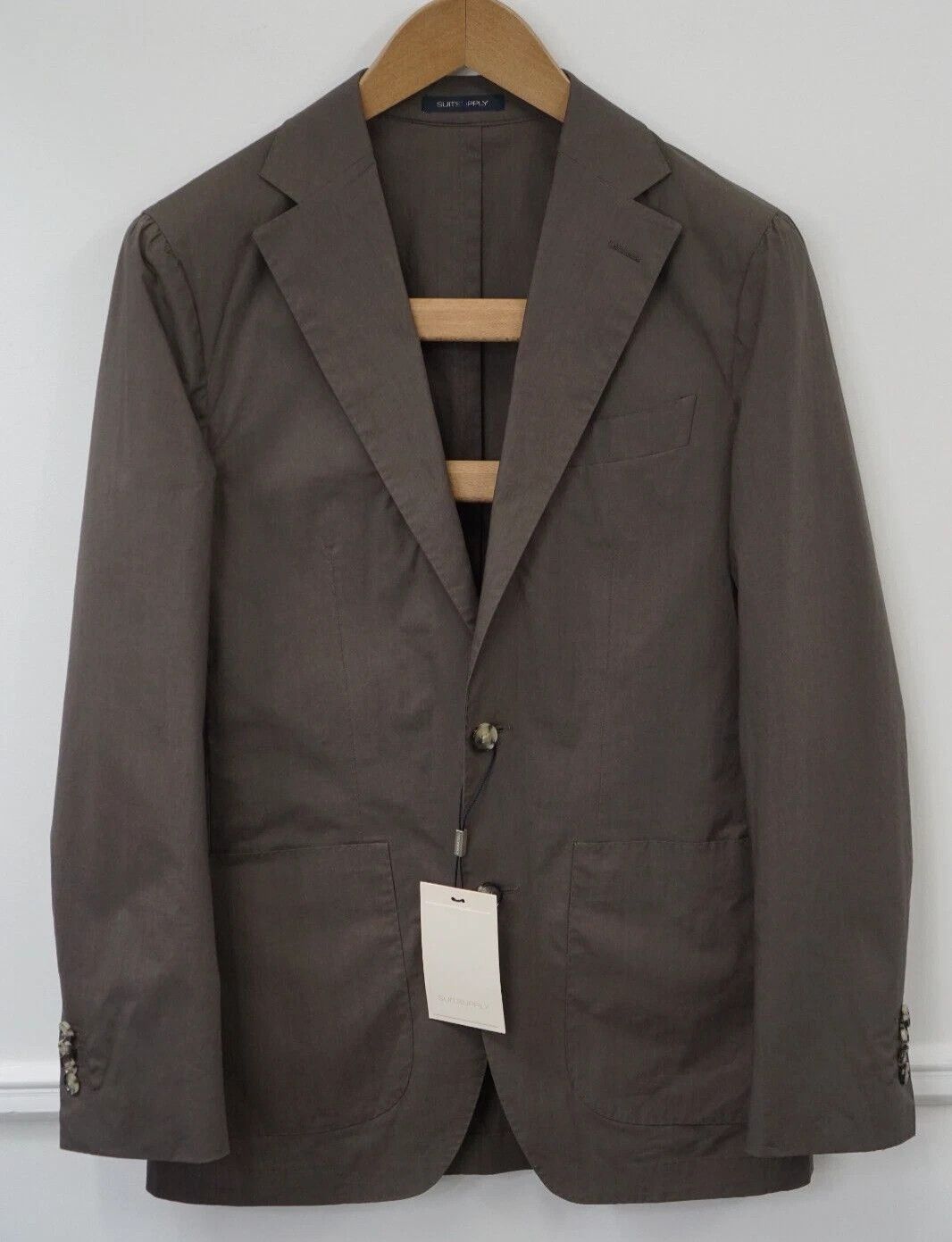 Suitsupply Men Suitsupply Blazer Havana Unconstructed Unlined Wool US34 Size 34R - 1 Thumbnail