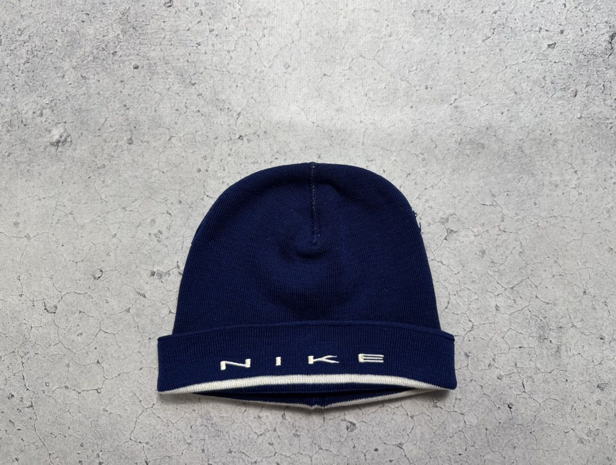 Nike Nike Vintage 90s Reversible Hat Big Logo Swoosh Drill Y2K Size ONE SIZE - 1 Thumbnail