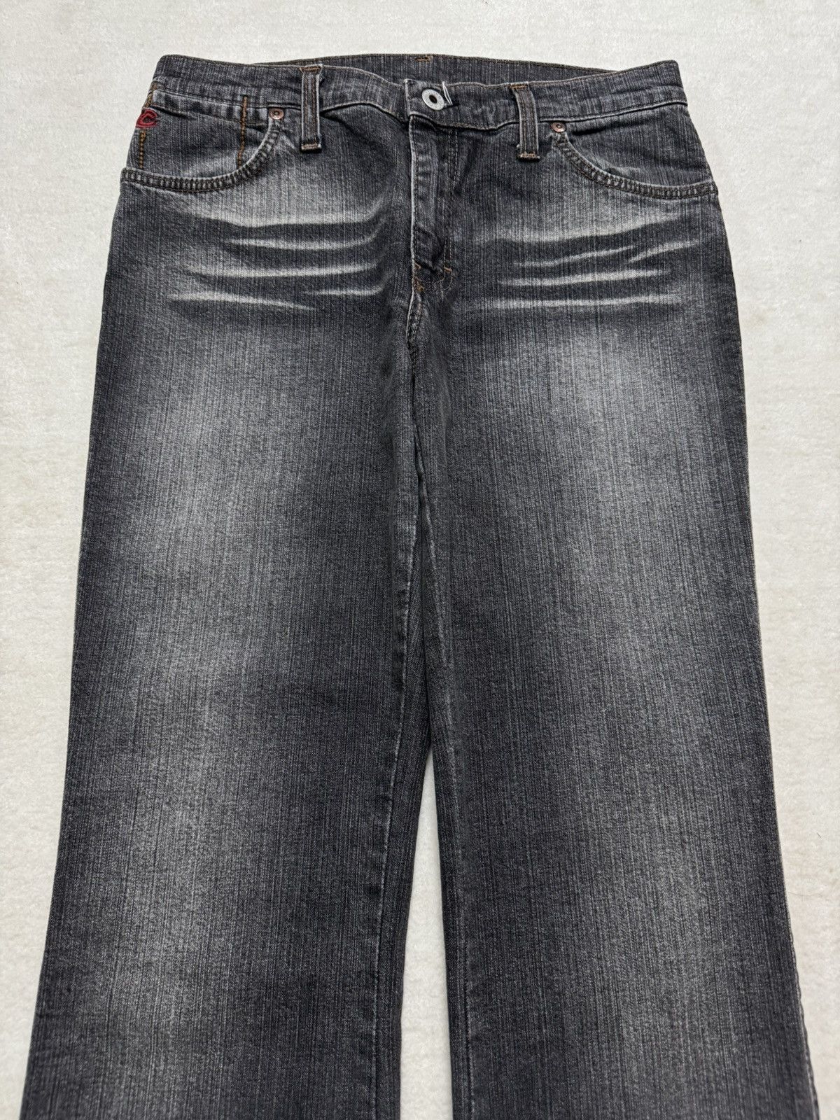 Tornado Mart VINTAGE 2000s JAPANESE BELL BOTTOM CRAZY FADED VERY RARE Size US 28 / EU 44 - 4 Thumbnail