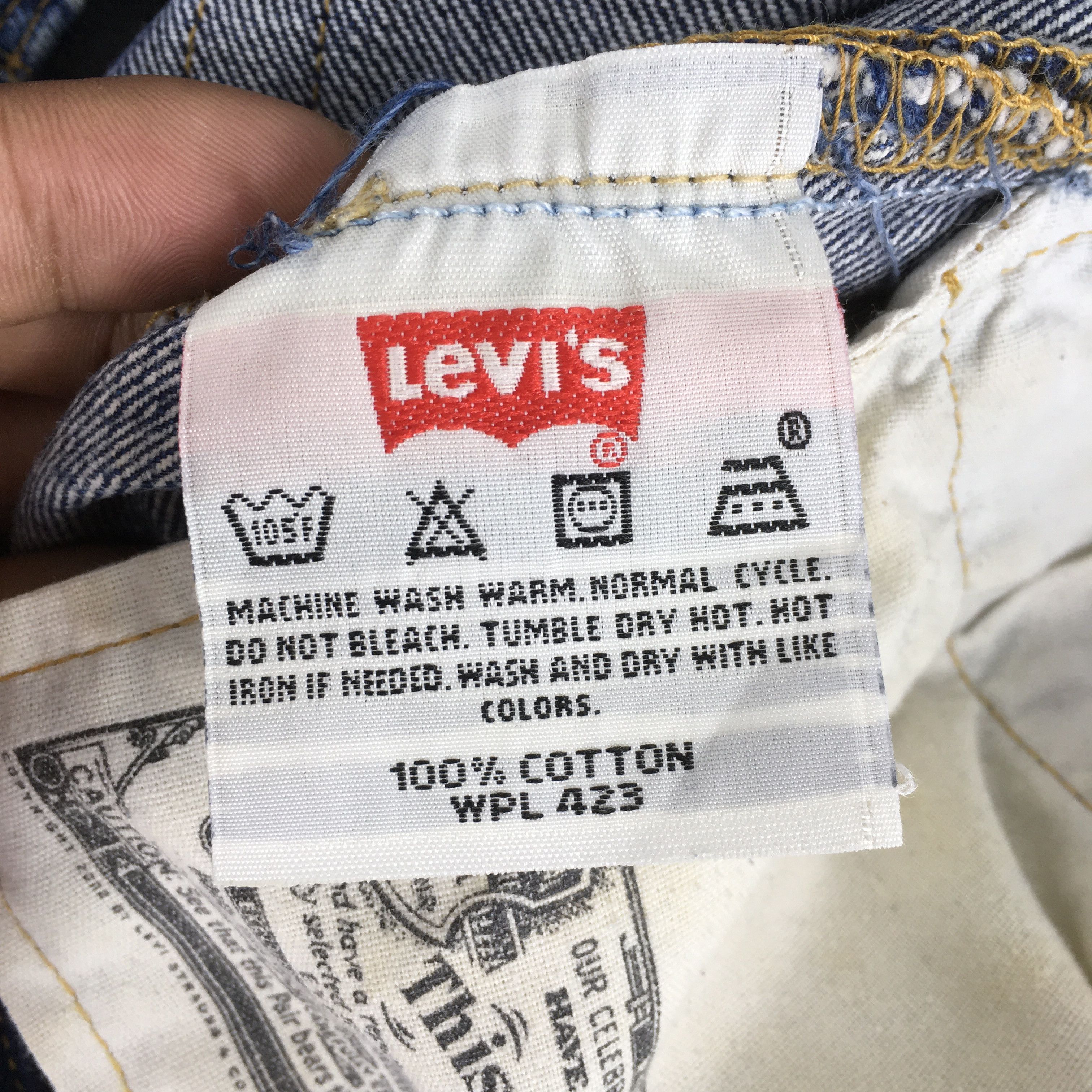 Levi's Size 30x29 Vintage 90s Levi's 501 Faded Blue Jeans S114 Size US 30 / EU 46 - 13 Thumbnail