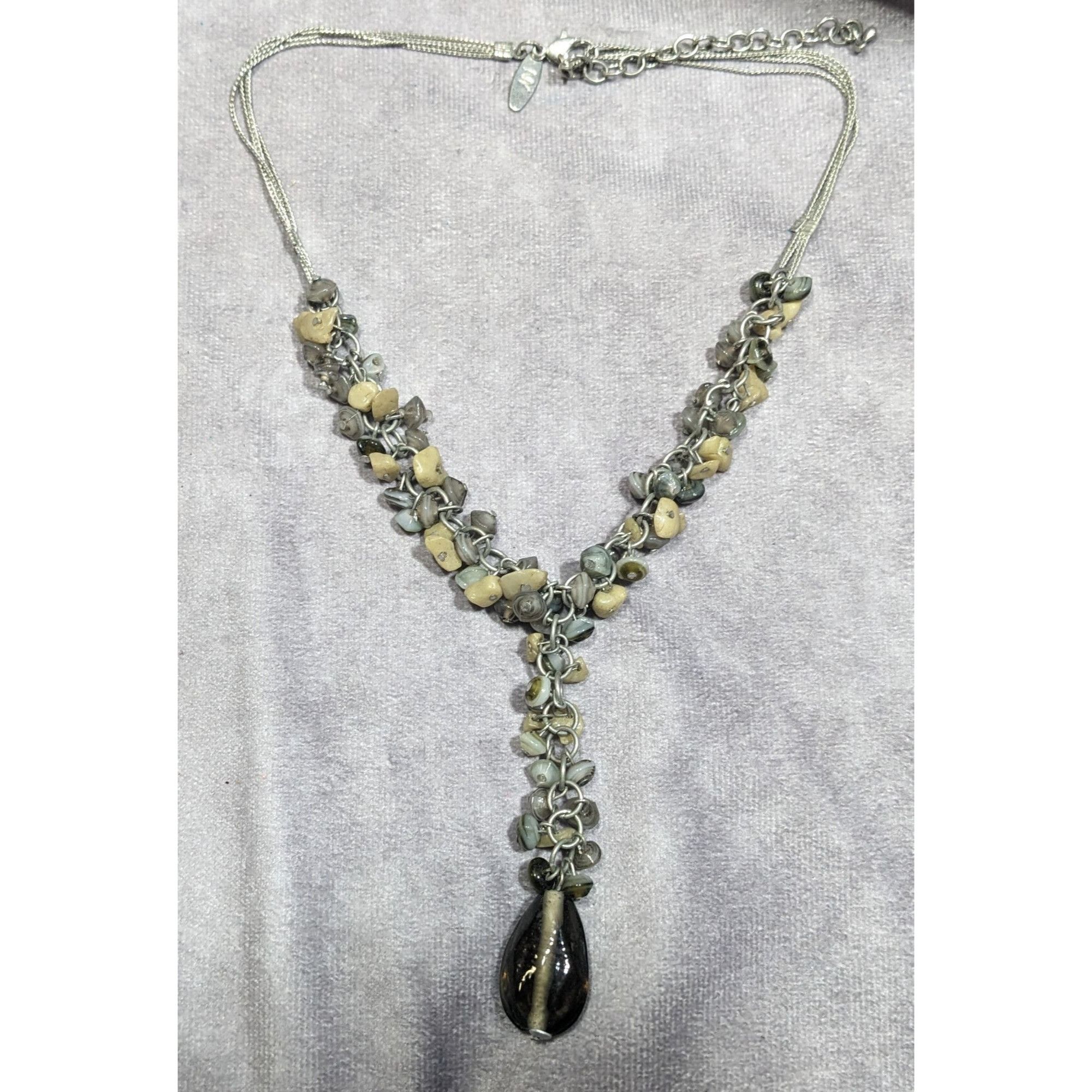 Other NY & Co Glass And Gem Chip Beaded Y Necklace Size ONE SIZE - 5 Thumbnail