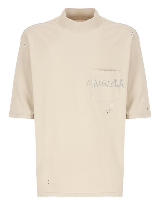 MAISON MARGIELA Men T-Shirts S50GC0714 S24567112 Beige