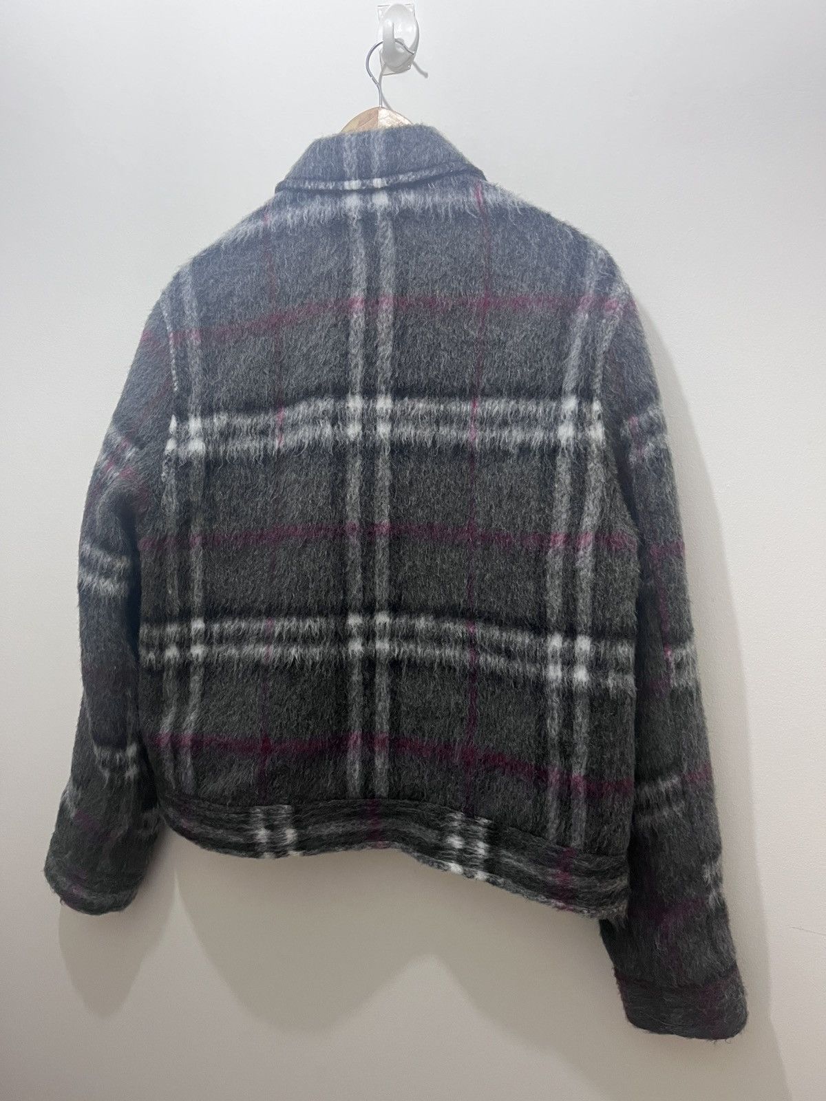 Asos × Burberry Burberry-style ASOS Design Mohair-Knit Jacket Size US M / EU 48-50 / 2 - 2 Thumbnail
